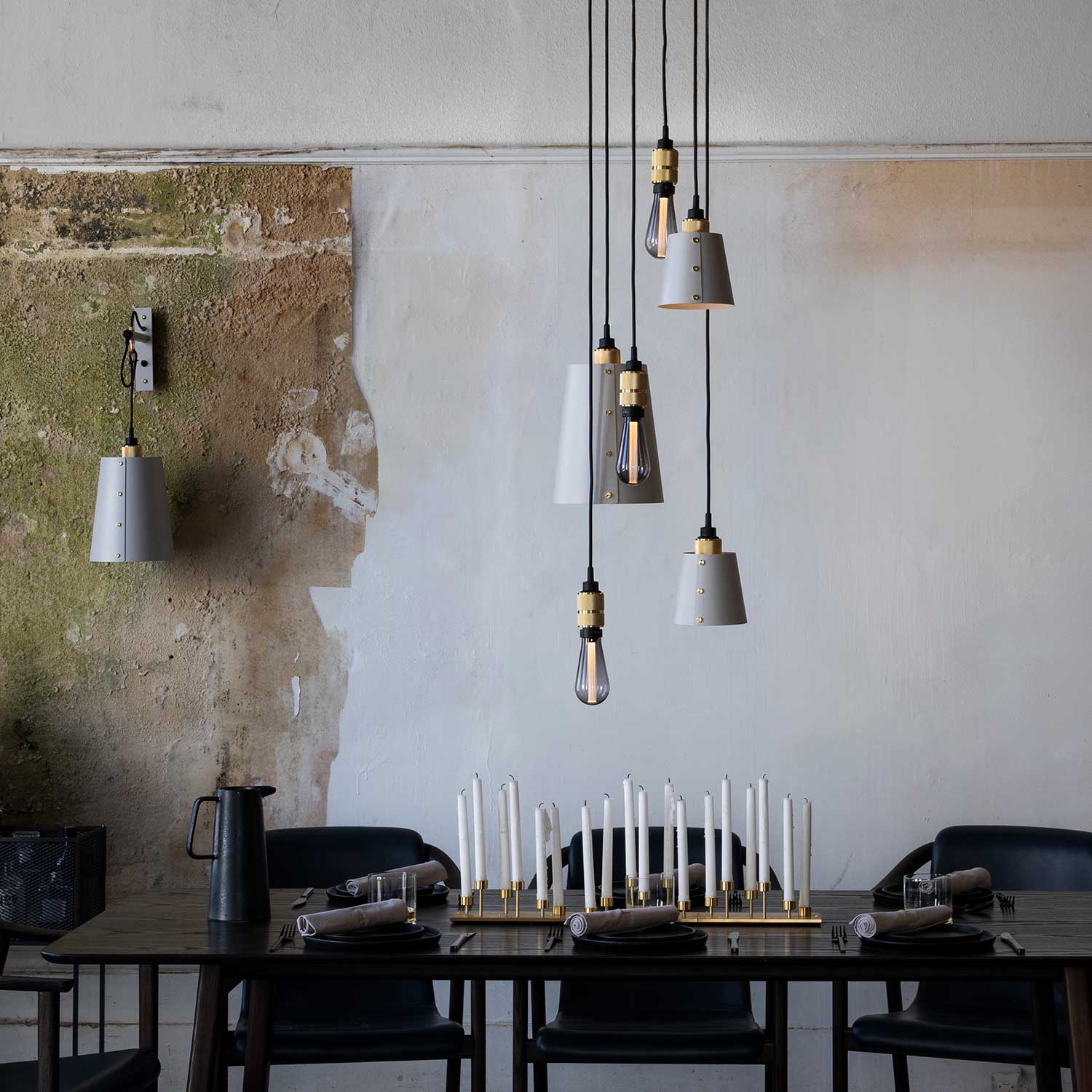 Hooked 6.0 Mix - Lustre design industriel pour descente d'escalier