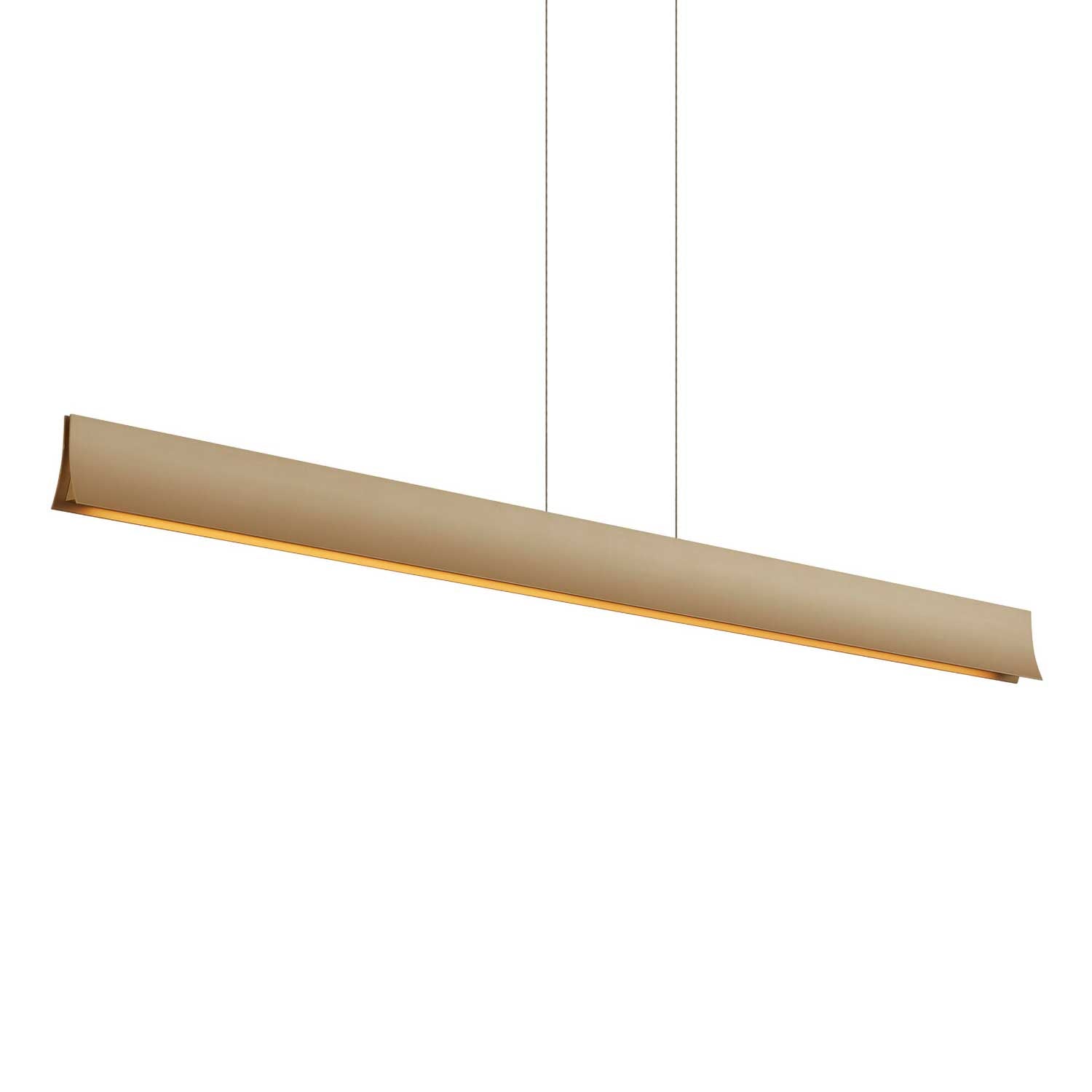 Bravo - Suspension LED haut et bas doré design pour cuisine