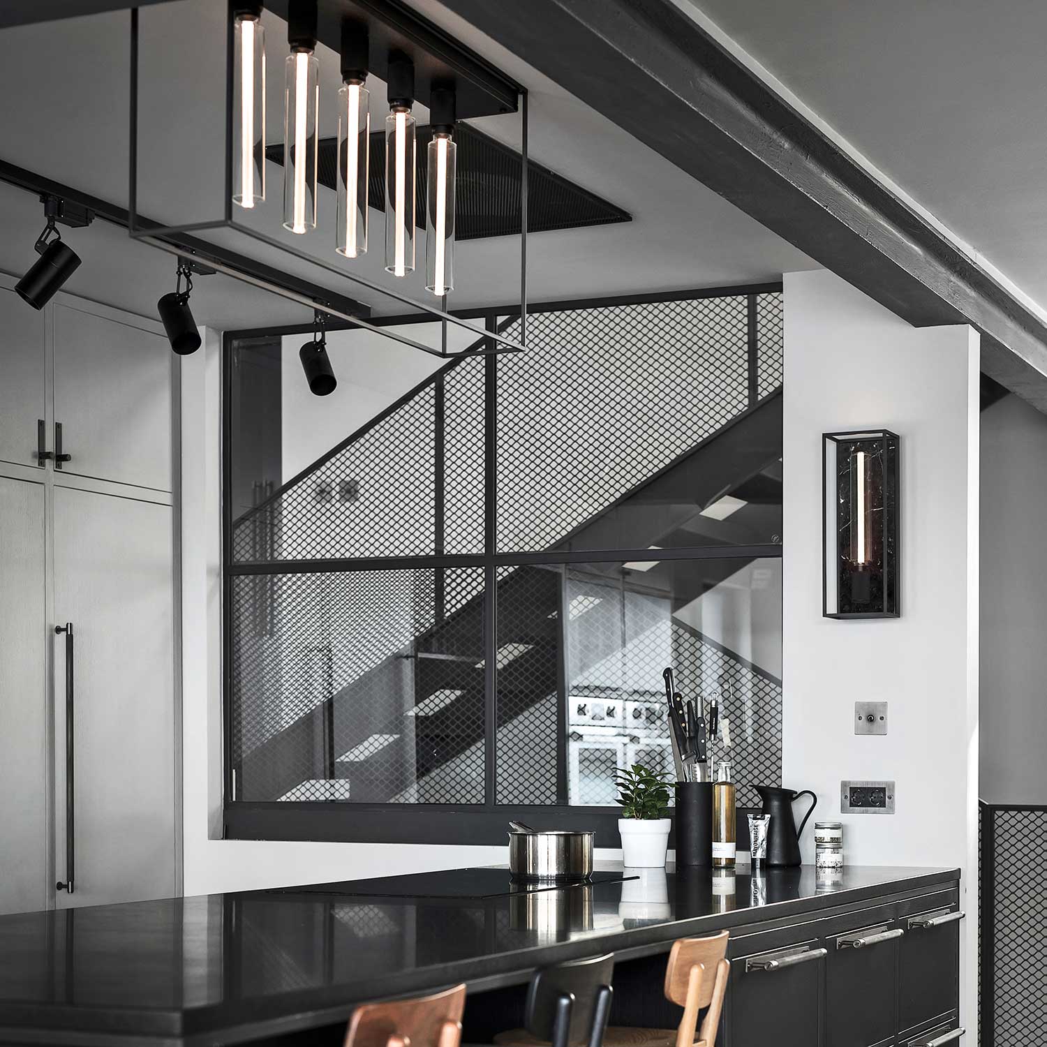 Caged 5.0 Cross - Plafonnier xxl pour cuisine design industriel