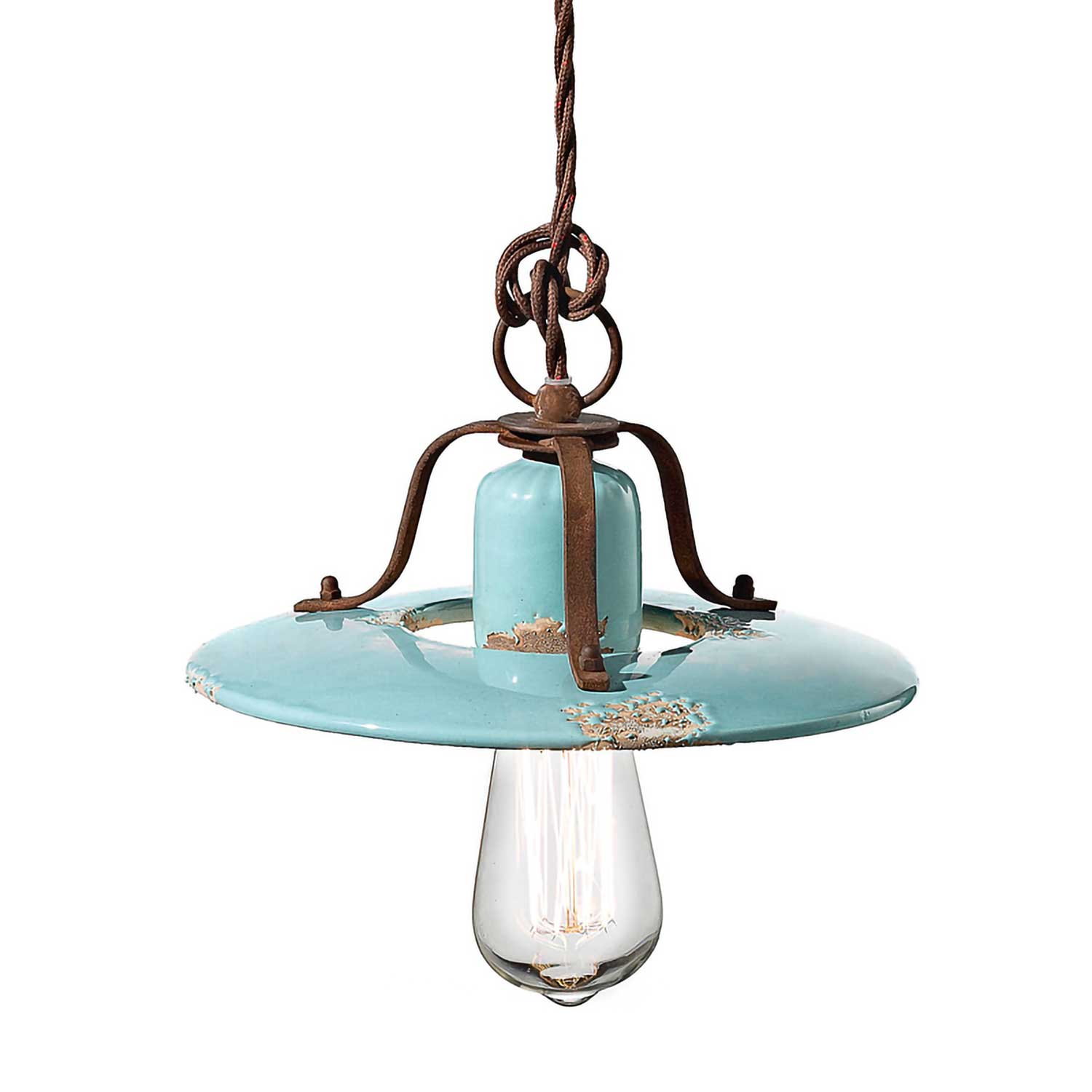 Country - Lámpara de araña con diseño rústico para cocina estilo retro