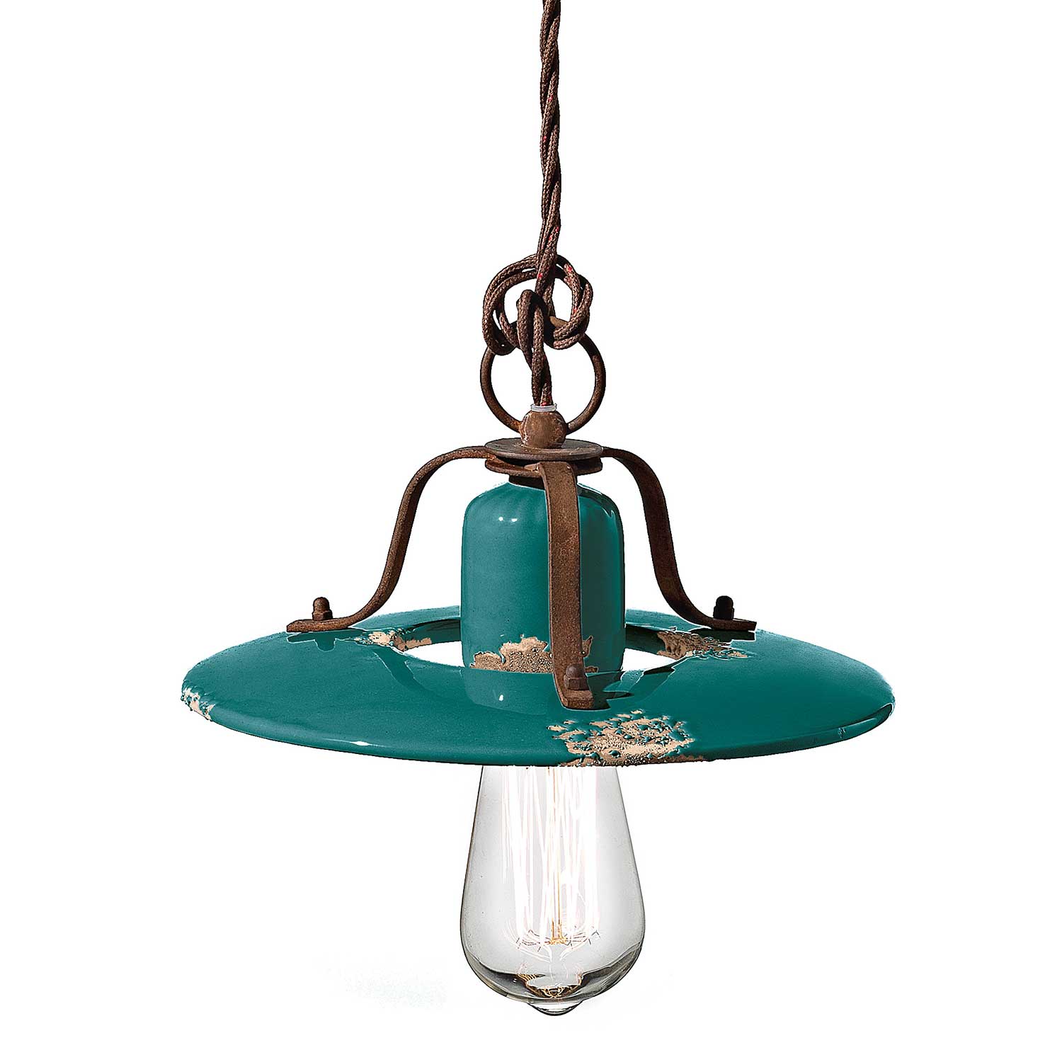 Country - Lámpara de araña con diseño rústico para cocina estilo retro