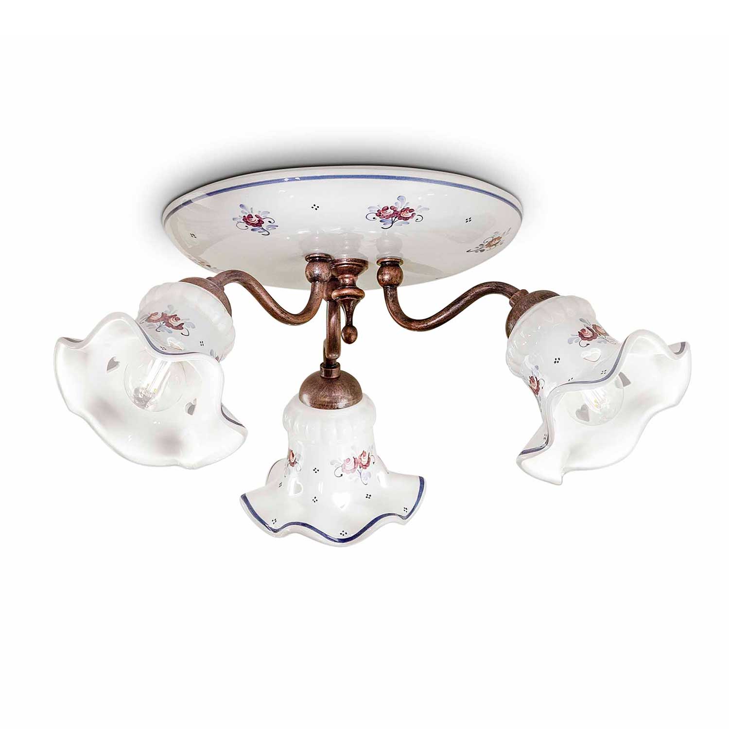 Chieti - Plafonnier baroque pour salle à manger style ancien