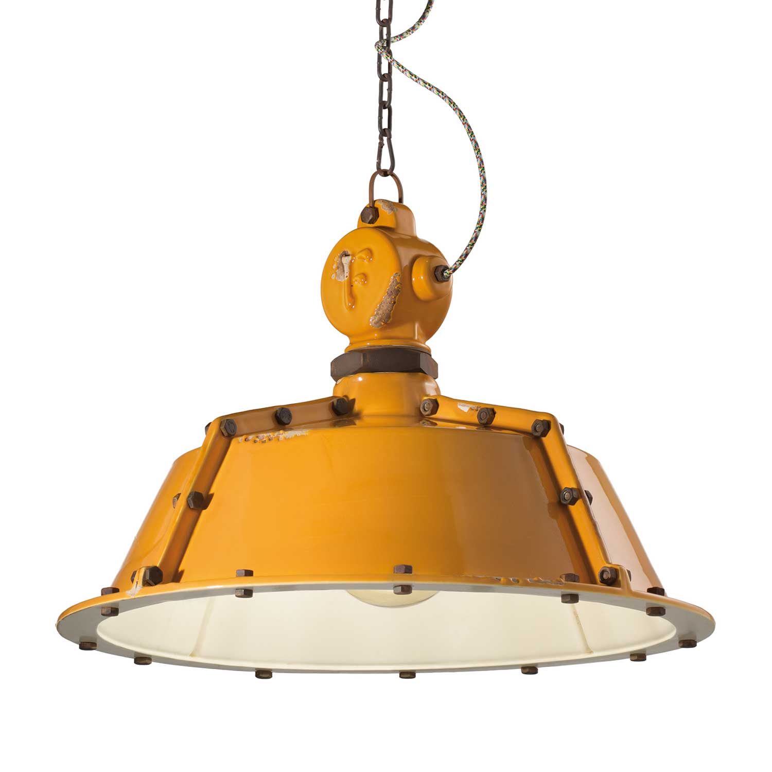 Industrial - Lustre industriel coloré pour restaurant retro