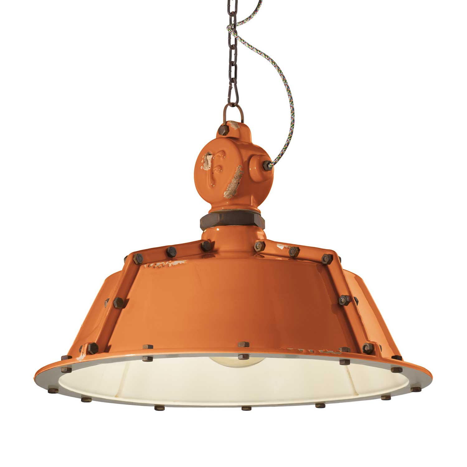 Industrial - Lustre industriel coloré pour restaurant retro