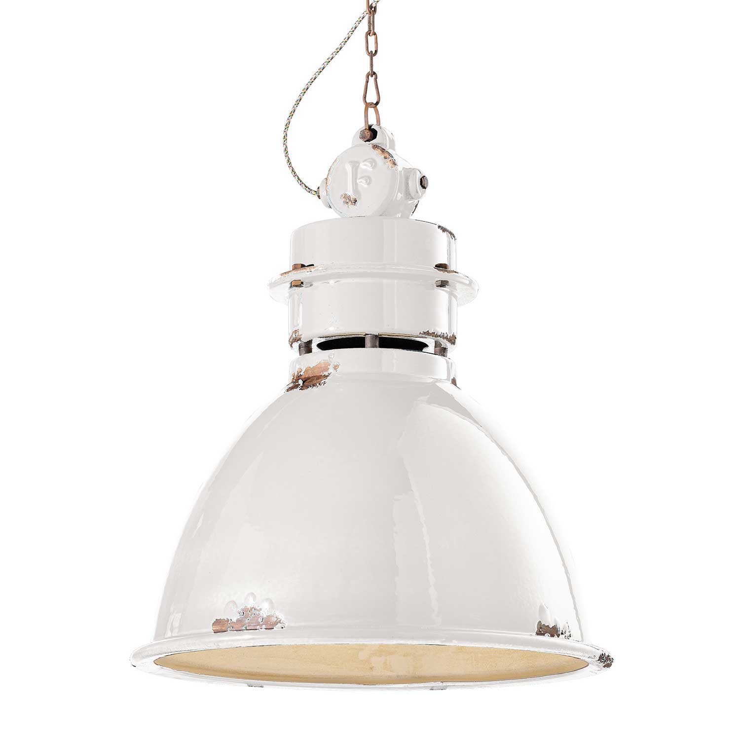 Industrial - Suspension industrielle en acier colorée pour cuisine