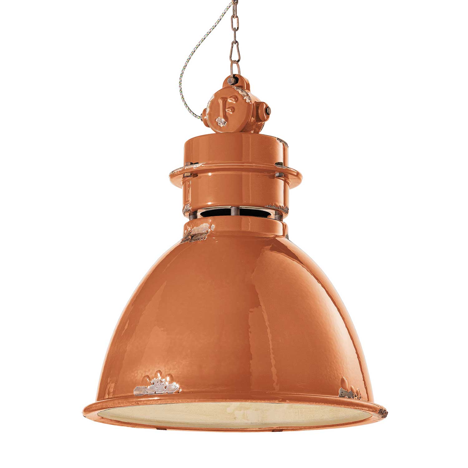 Industrial - Suspension industrielle en acier colorée pour cuisine