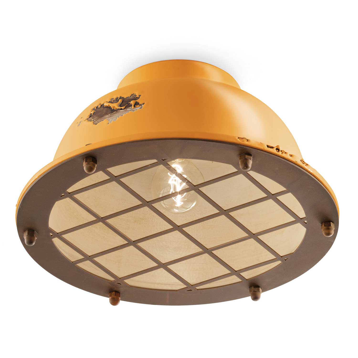 Industrial - Plafón industrial para comedor estilo retro
