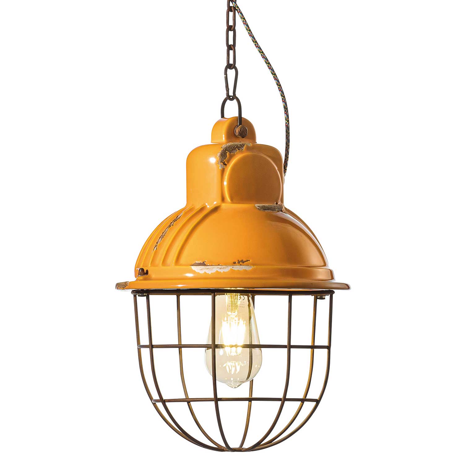 Industrial - Suspension industrielle en céramique et acier