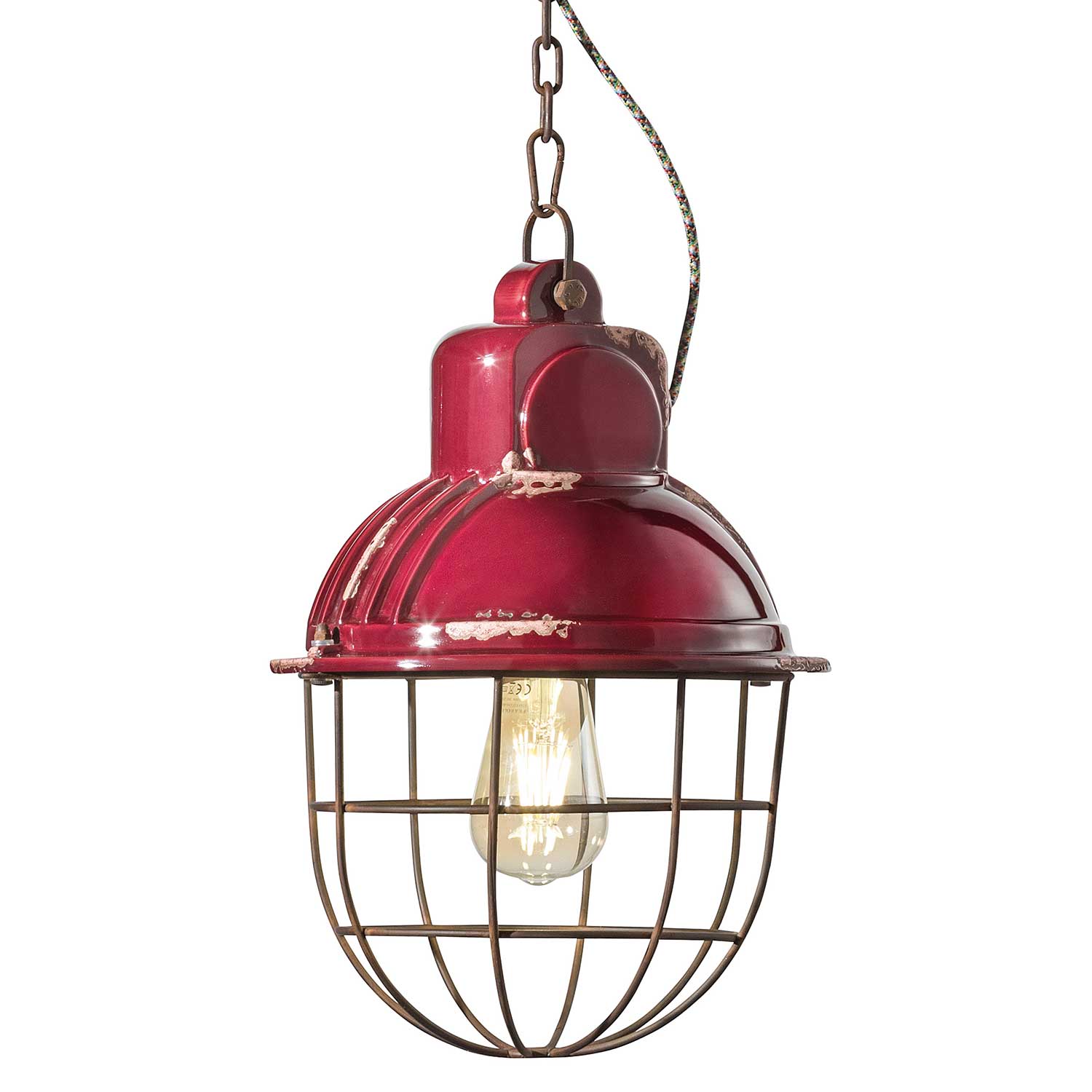 Industrial - Suspension industrielle en céramique et acier