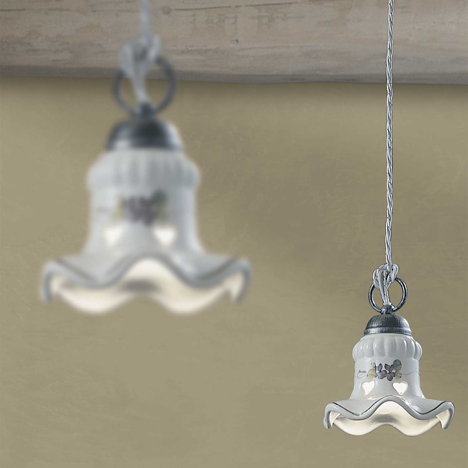 Chieti - Petit lustre moustier pour cuisine ancienne