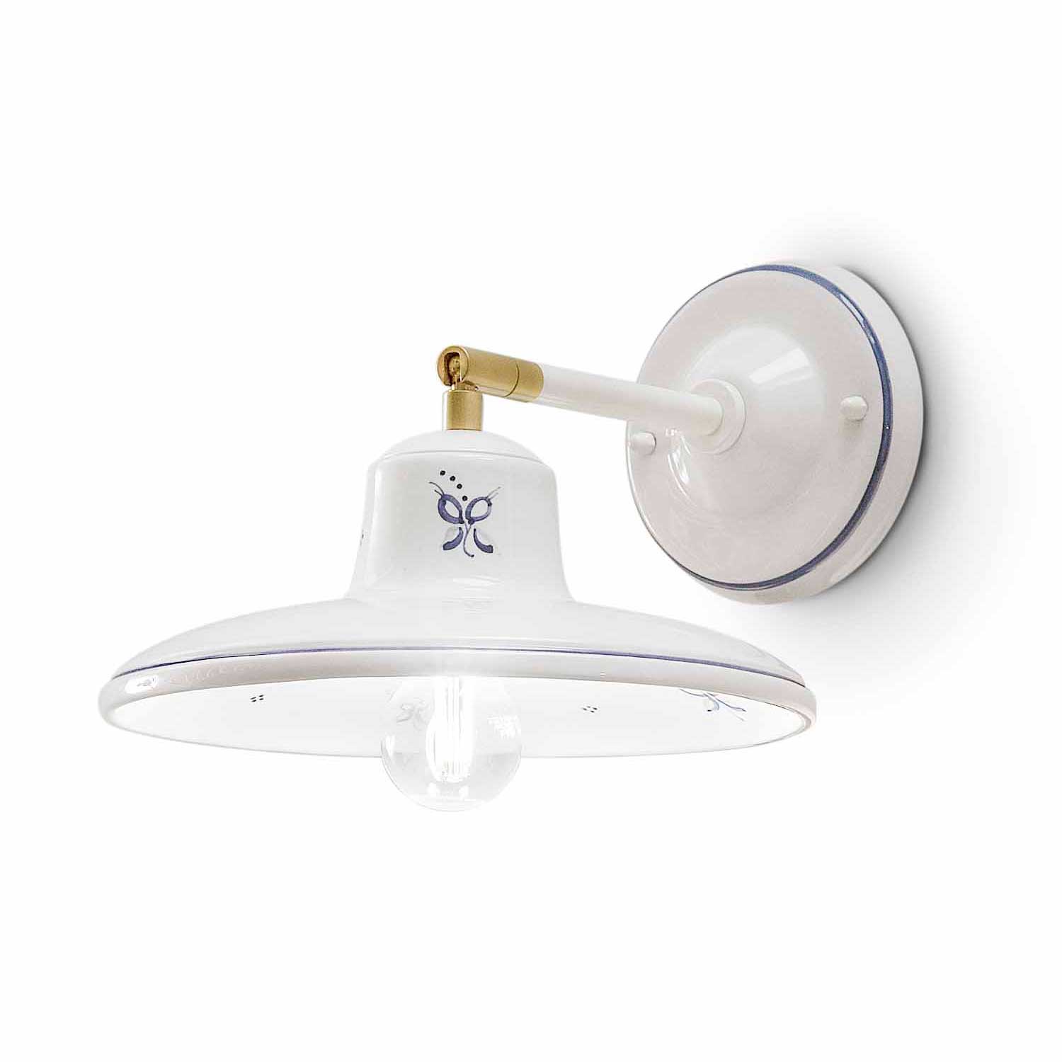 Como - Applique murale blanche design italien pour salon