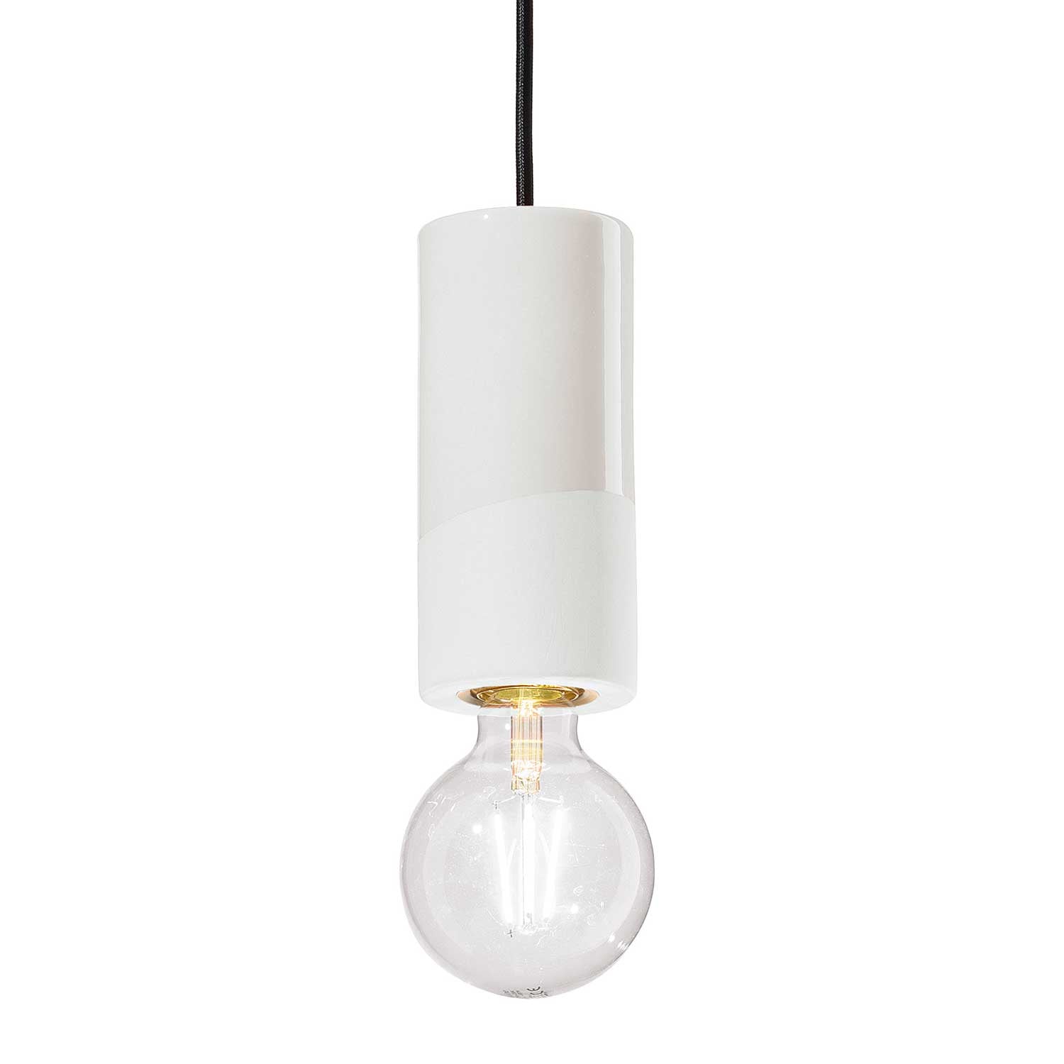 Pi - Suspension cuisine tube en céramique colorée