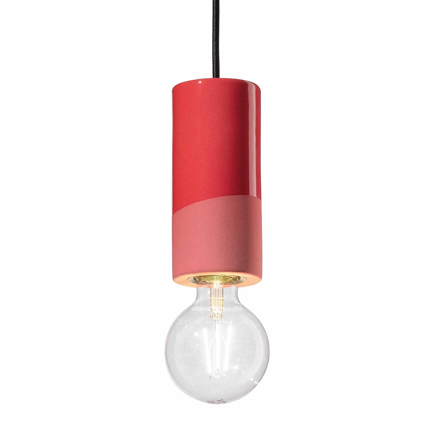 Pi - Suspension cuisine tube en céramique colorée