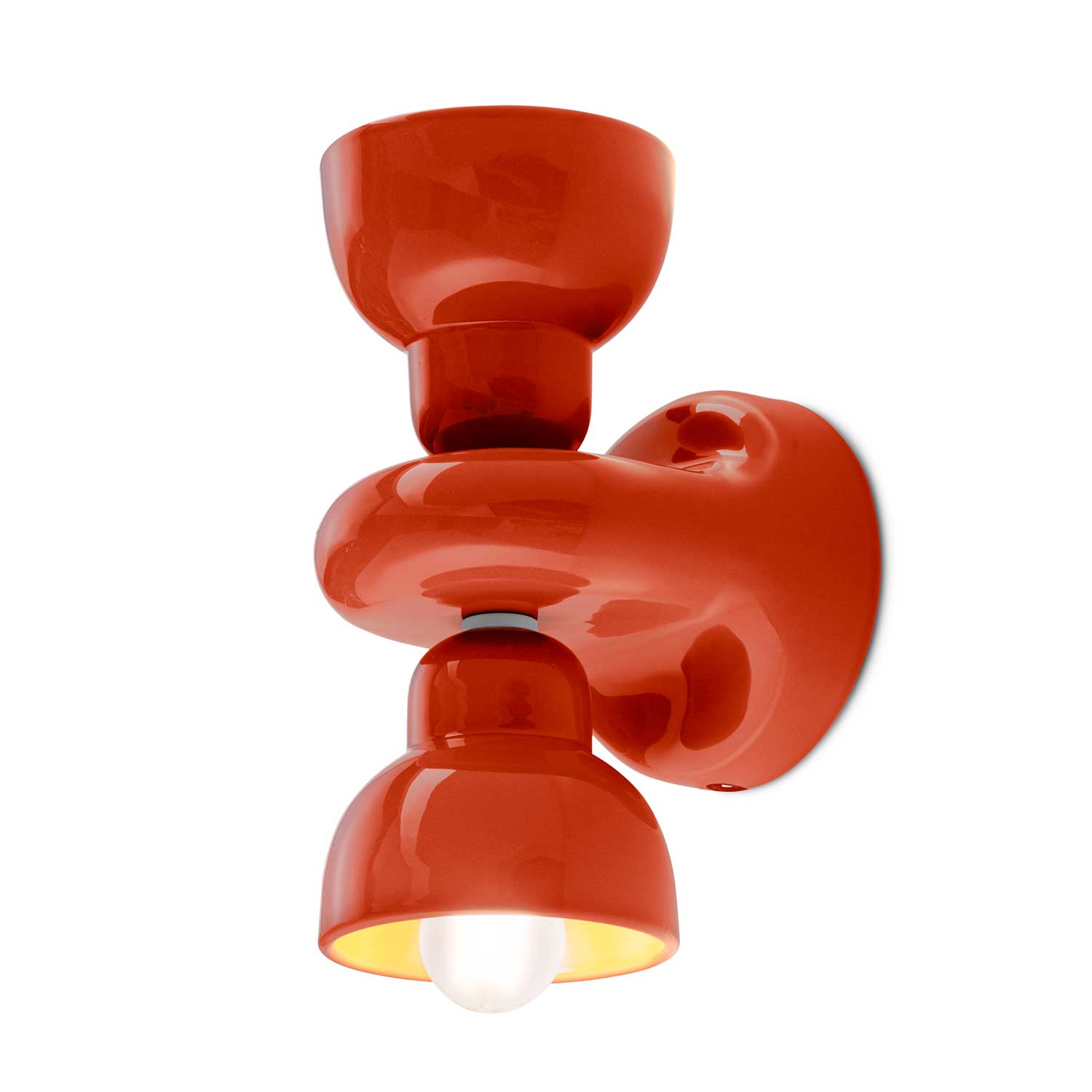 Berimbau - Applique murale en céramique design éclairage haut et bas