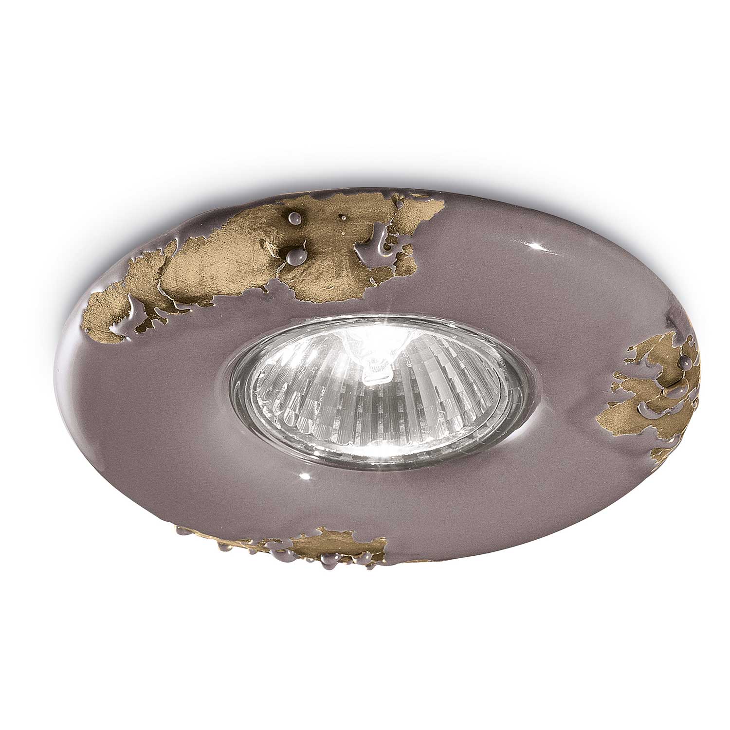 Vintage - Eingelassener Keramikstrahler im gealterten Retro-Stil