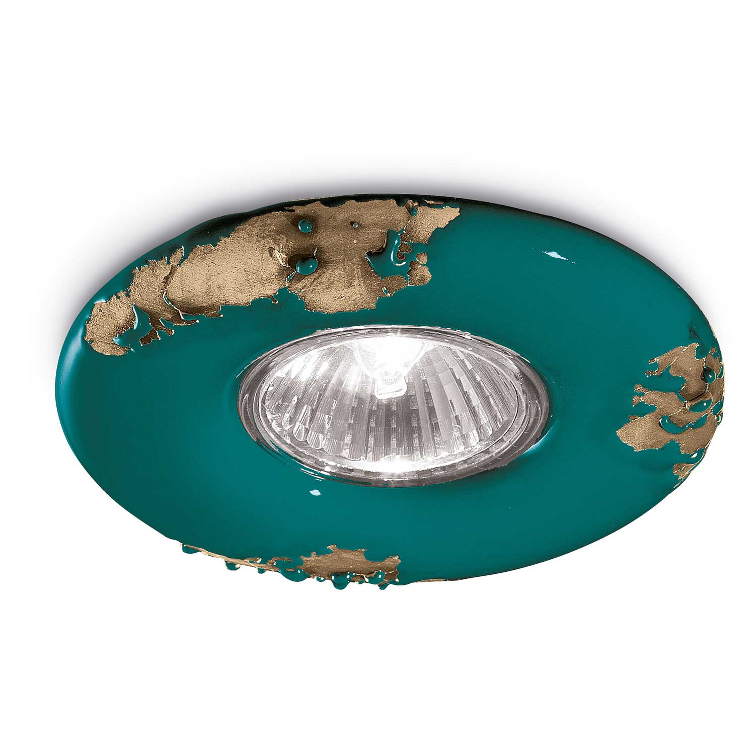 Vintage - Spot encastré en céramique vieilli style retro