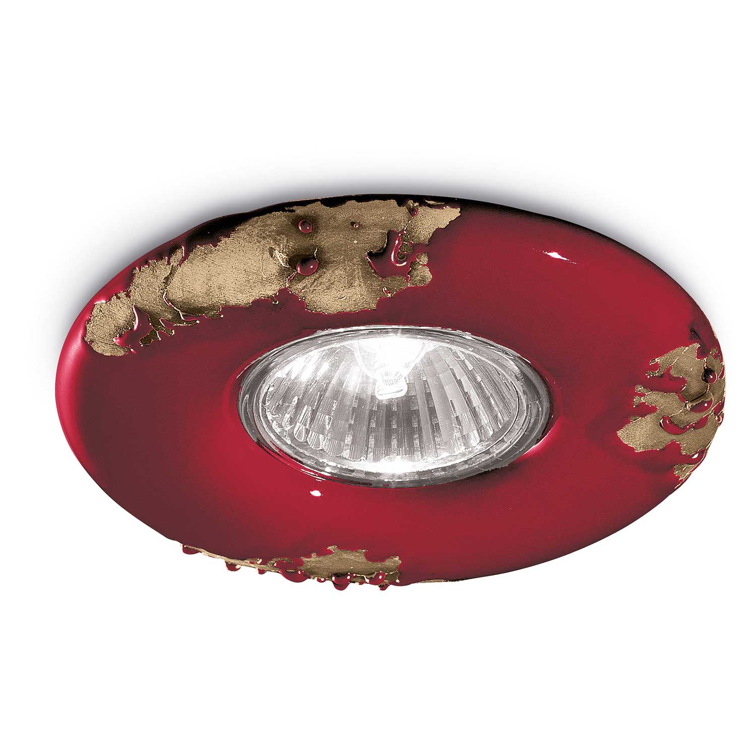 Vintage - Eingelassener Keramikstrahler im gealterten Retro-Stil