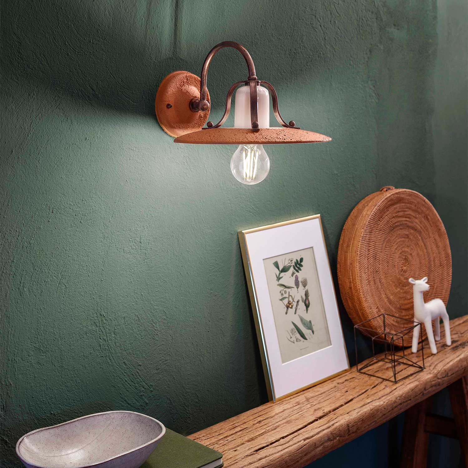 Bologna - Applique murale texturée style industriel ancien