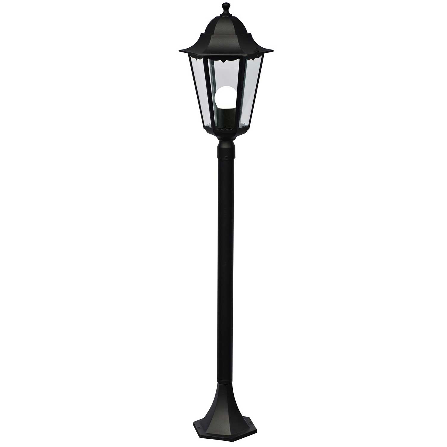 Cardiff - Black Italian design outdoor floor lamp for garden