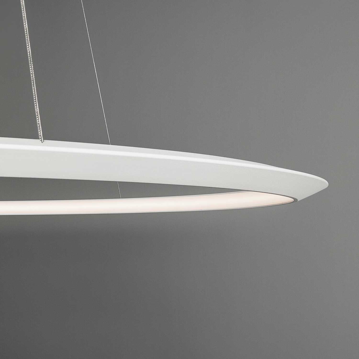 Circular Inward - Grande sospensione LED anello design per soggiorno