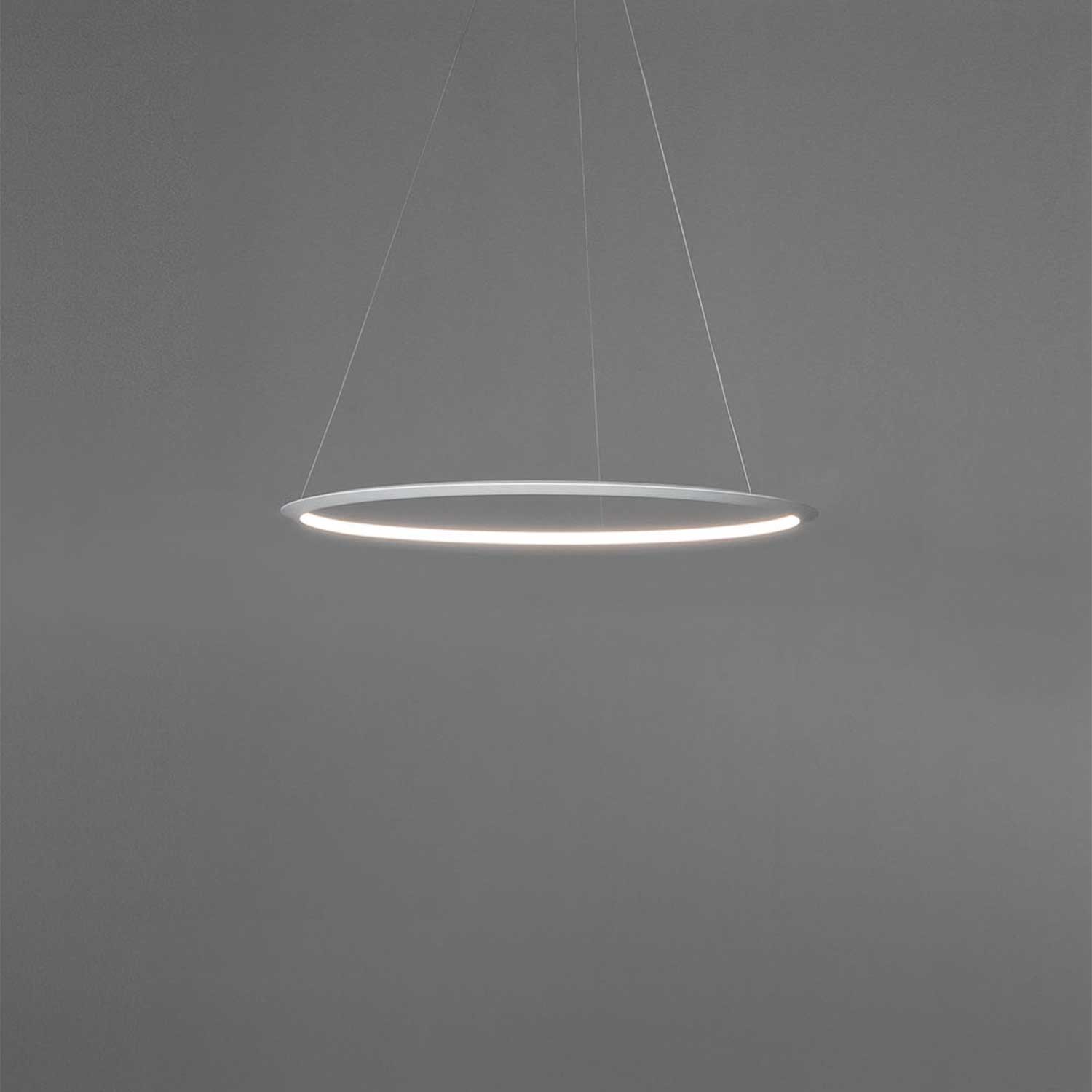 Circular Inward - Grande sospensione LED anello design per soggiorno