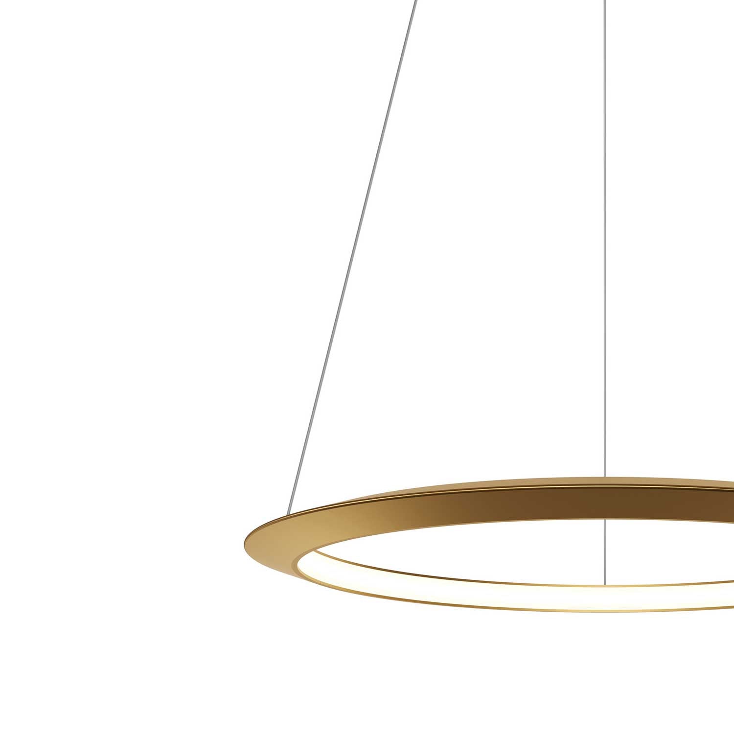 Circular Inward - Grande sospensione LED anello design per soggiorno