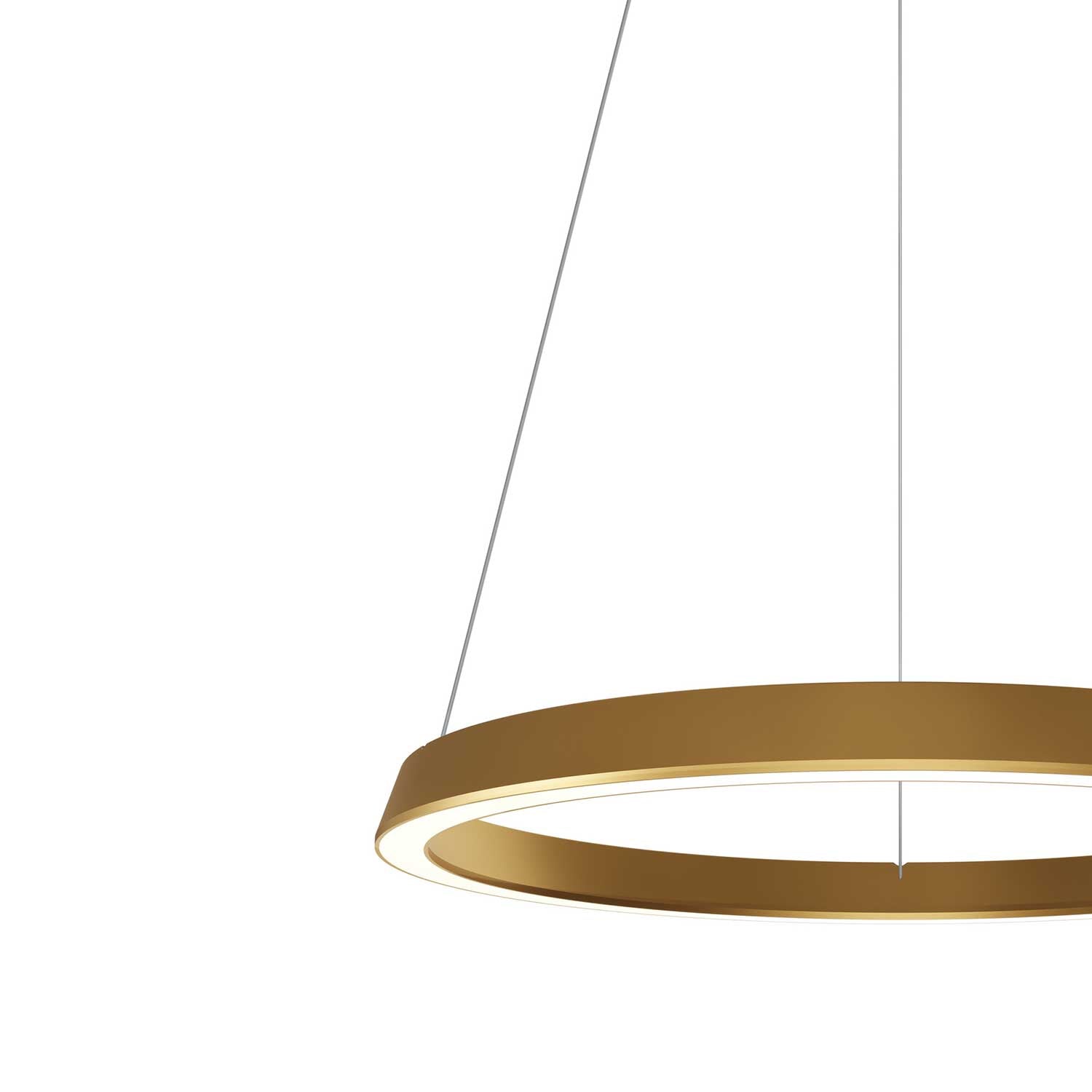 Circular Downward - Grande suspension LED anneau design pour salon