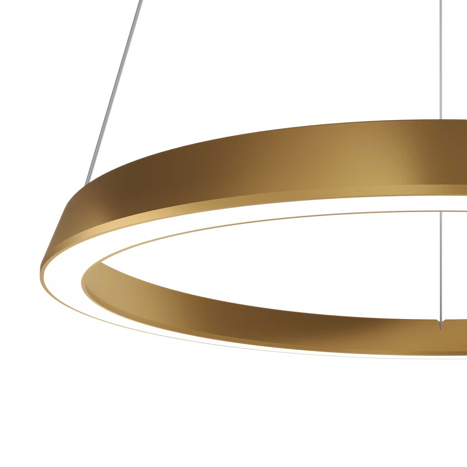 Circular Downward - Grande suspension LED anneau design pour salon