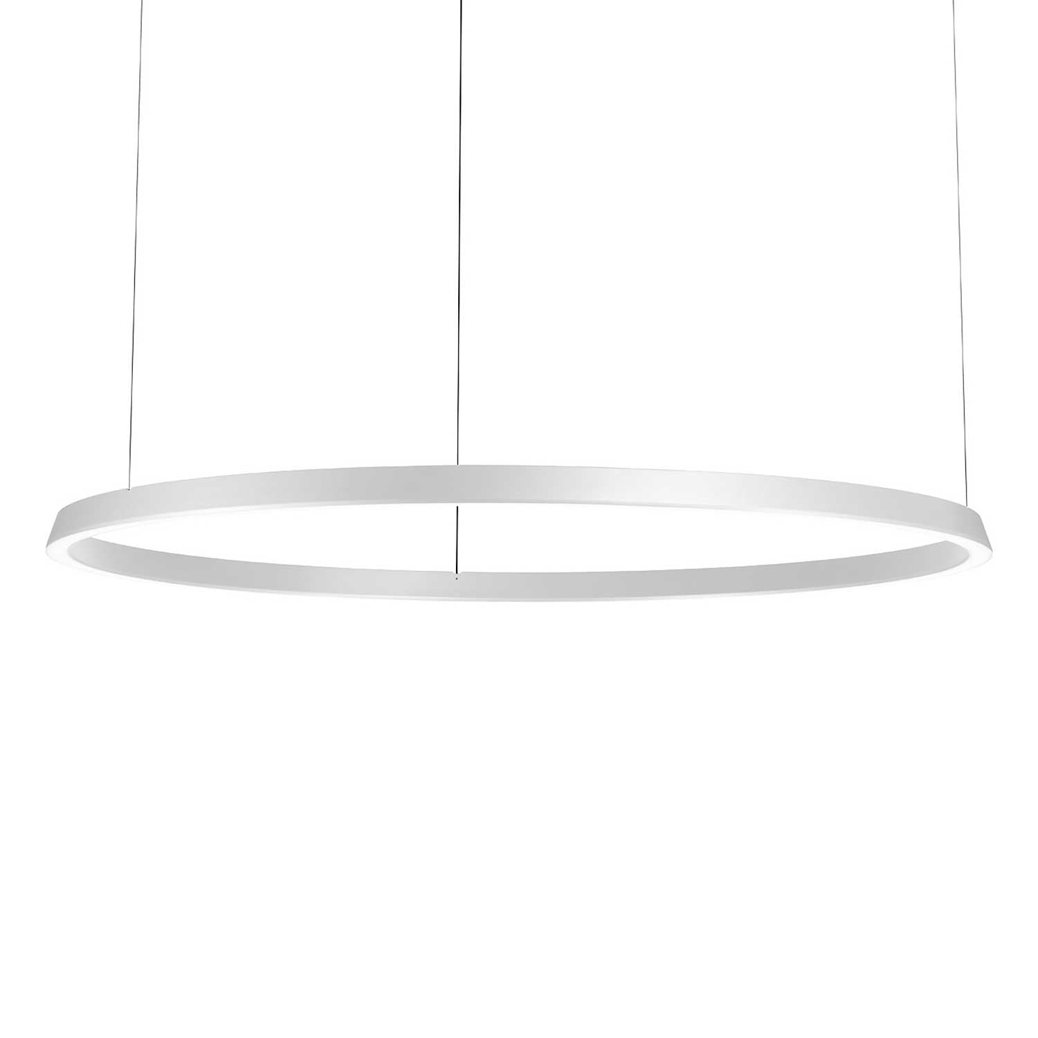 Circular Downward - Grande suspension LED anneau design pour salon