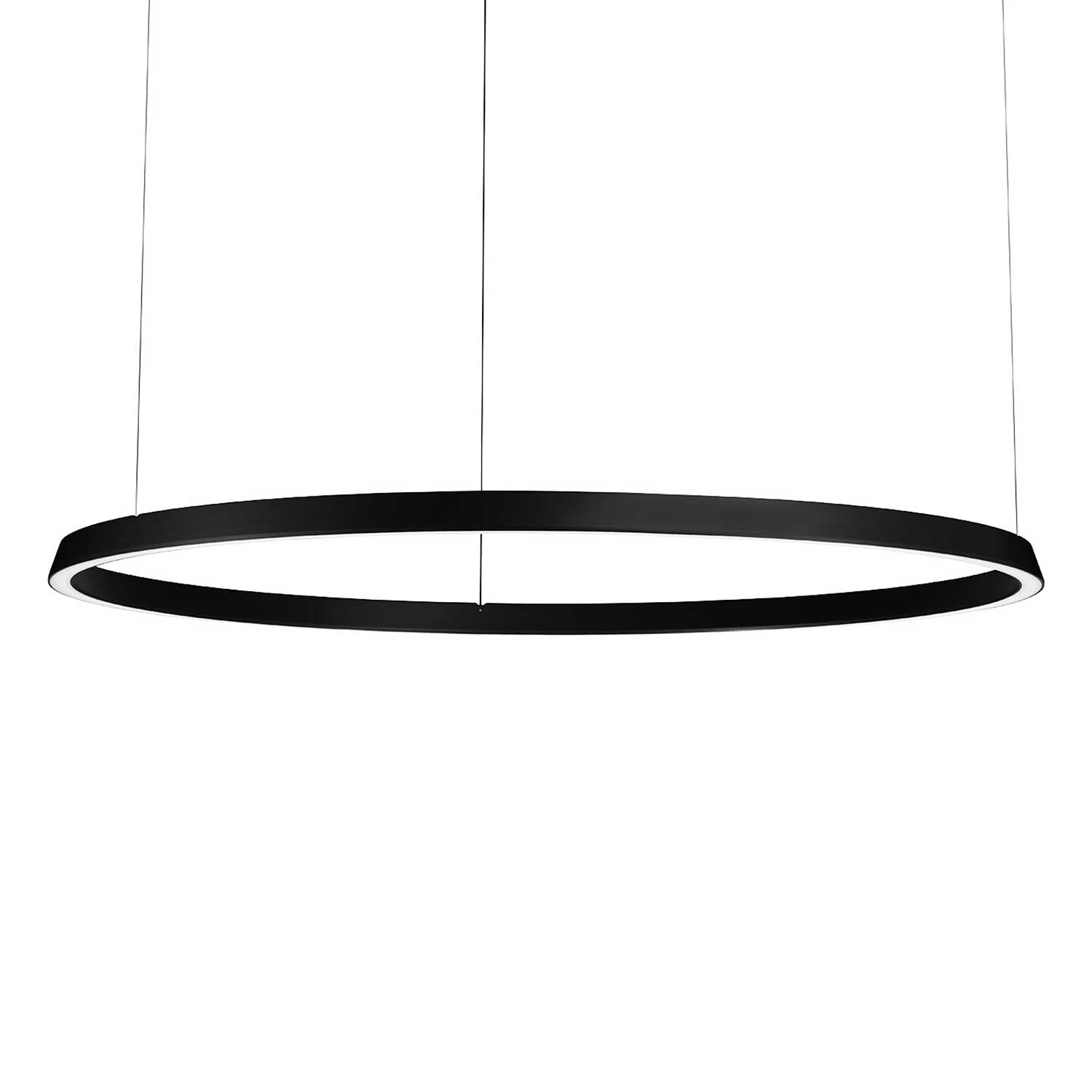 Circular Downward - Grande suspension LED anneau design pour salon