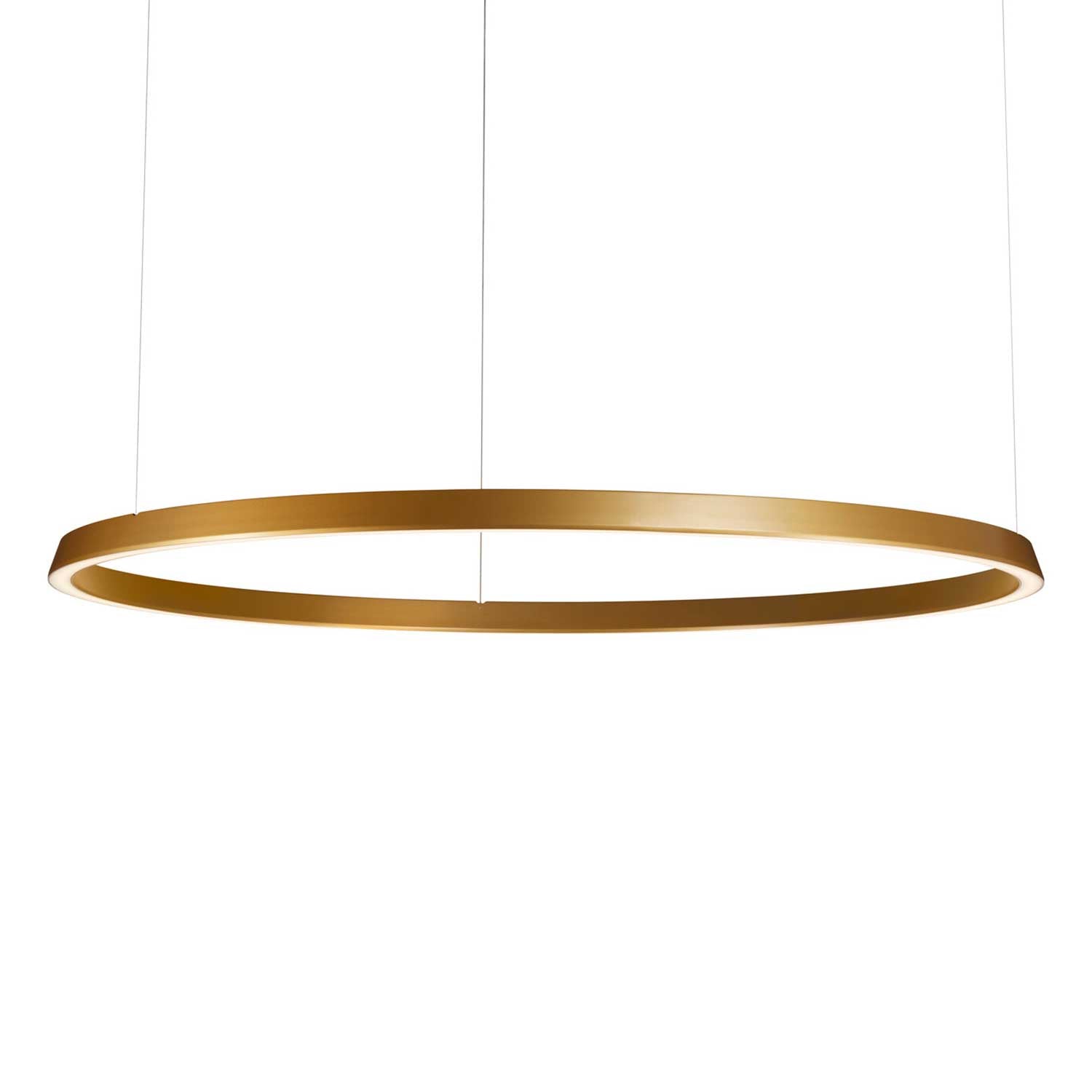 Circular Downward - Grande suspension LED anneau design pour salon
