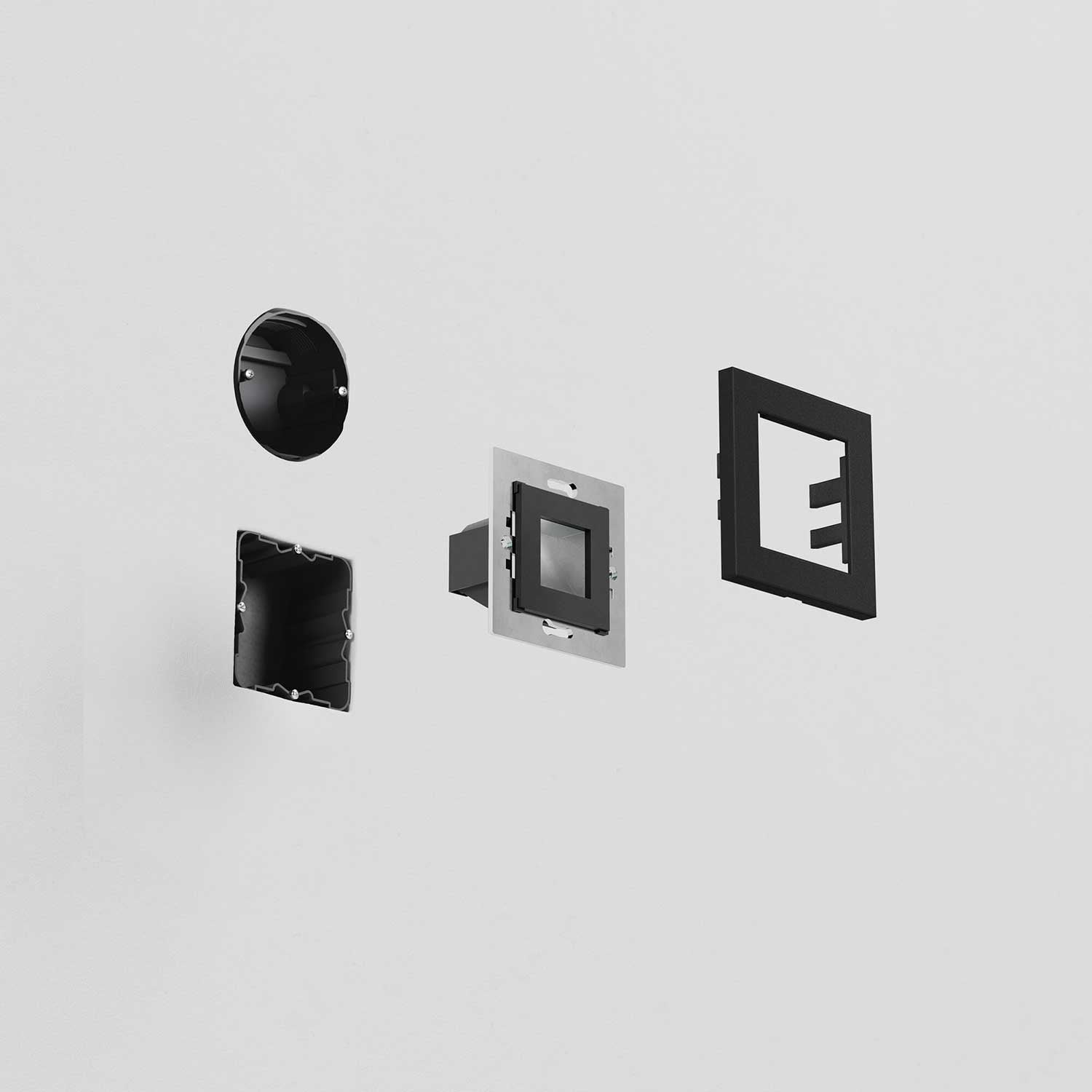 Click - Spot LED mural pour escalier, éclairage vers le bas, étanche IP65