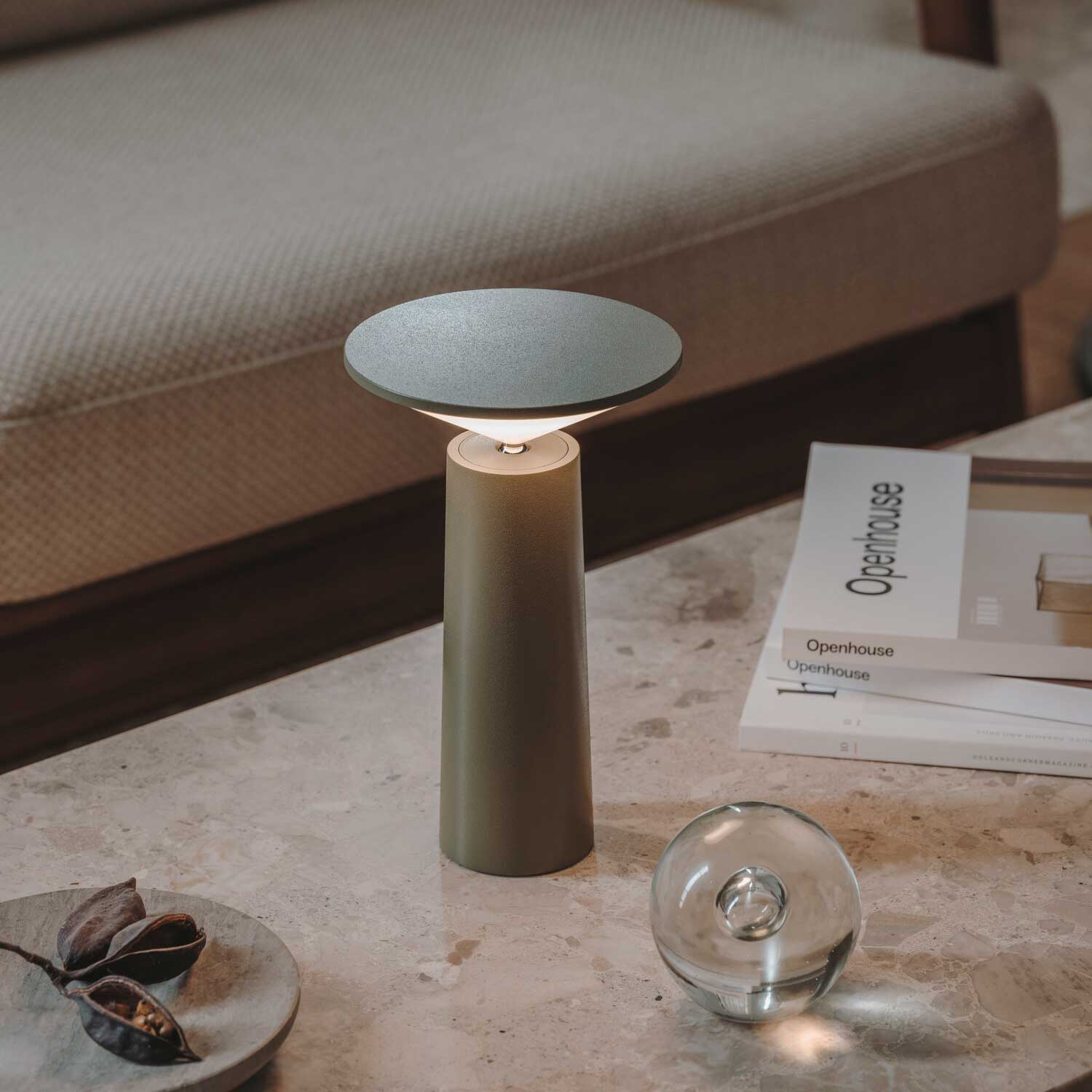 Cocktail - Kabellose Designlampe für den Esstisch