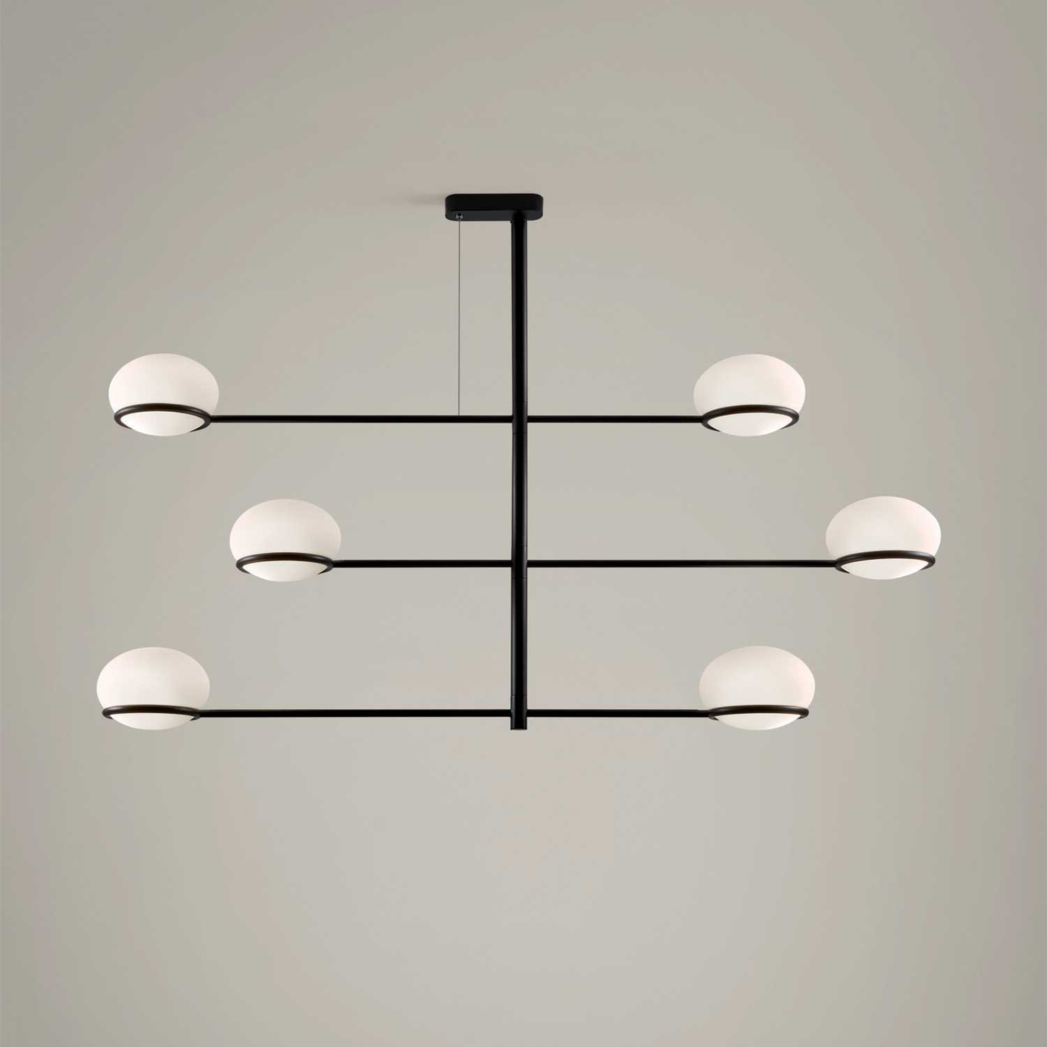 Coco Chandelier - Lustre XXL design en métal boules en acrylique
