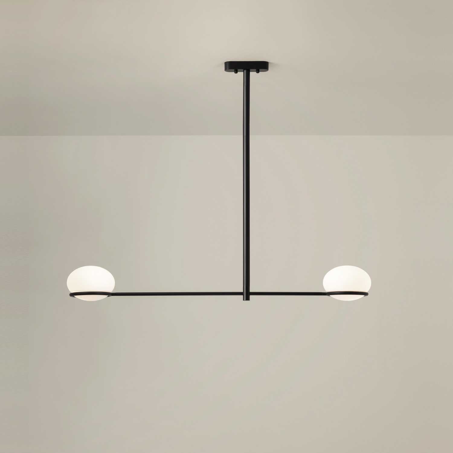 Coco Double - Suspension design en métal boule en acrylique
