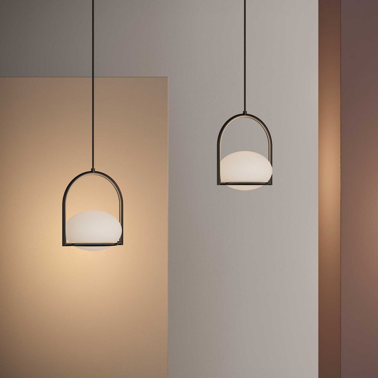 Coco Single - Suspension design boule en acrylique moderne