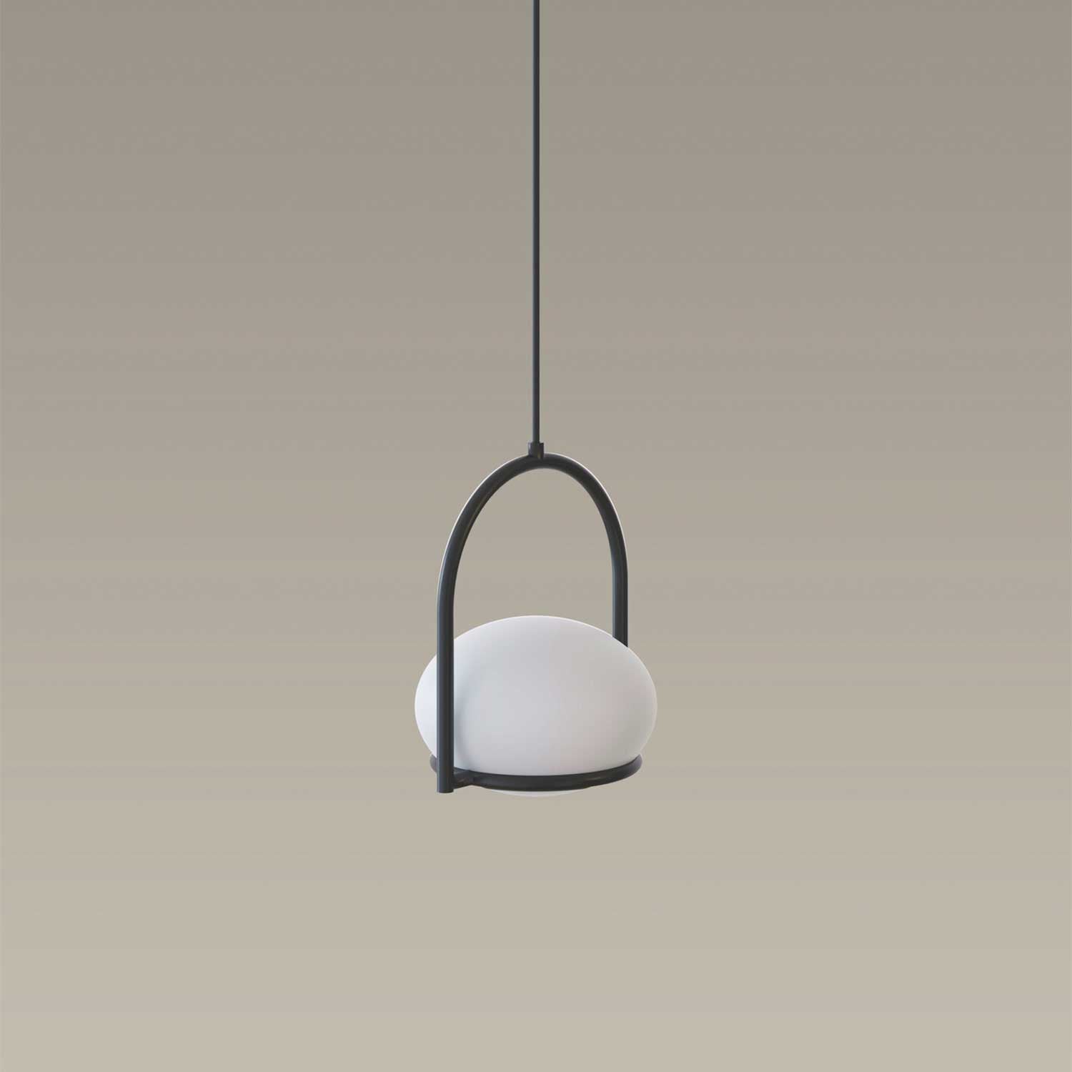 Coco Single - Suspension design boule en acrylique moderne