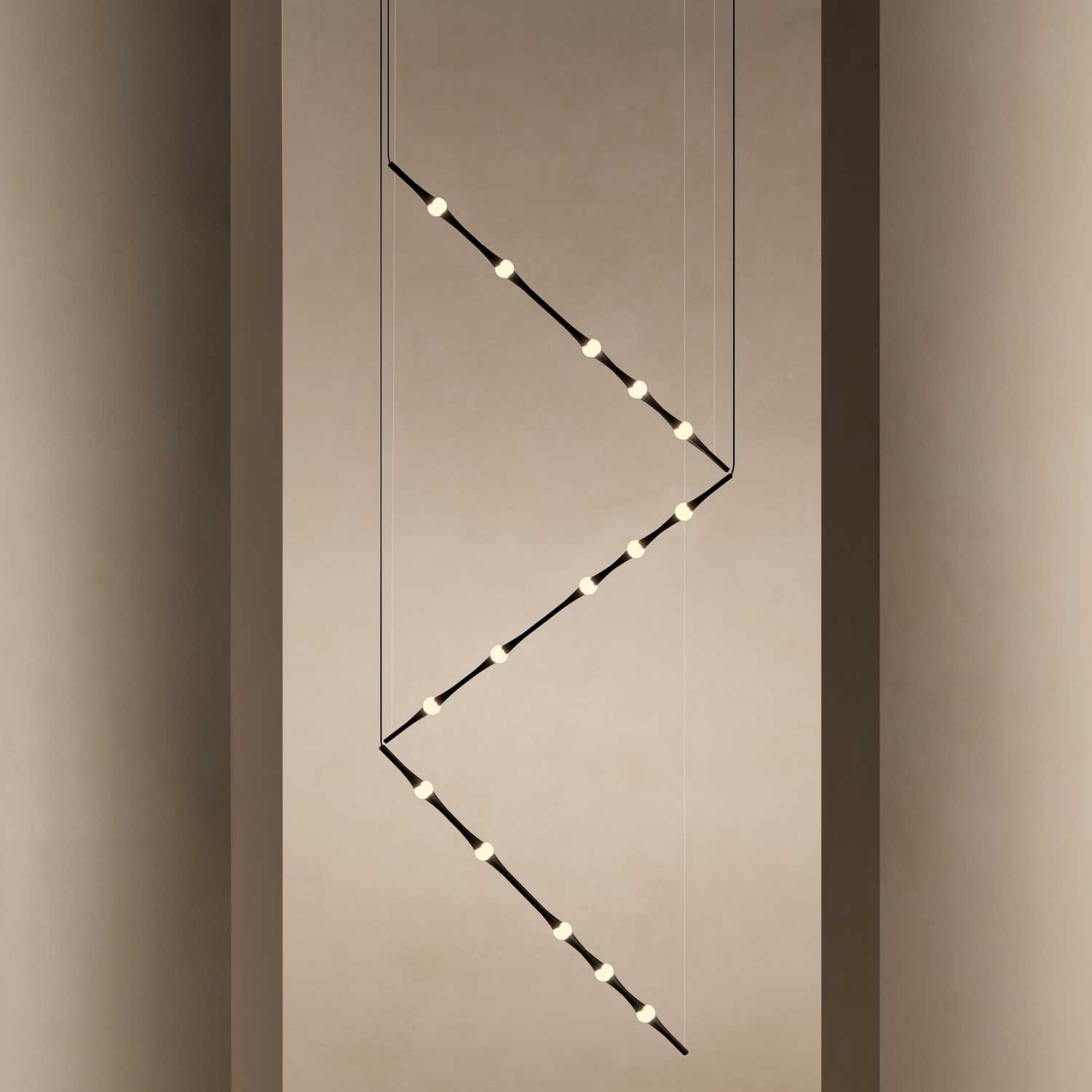 Dew - Suspension LED moderne architecturale pour salon
