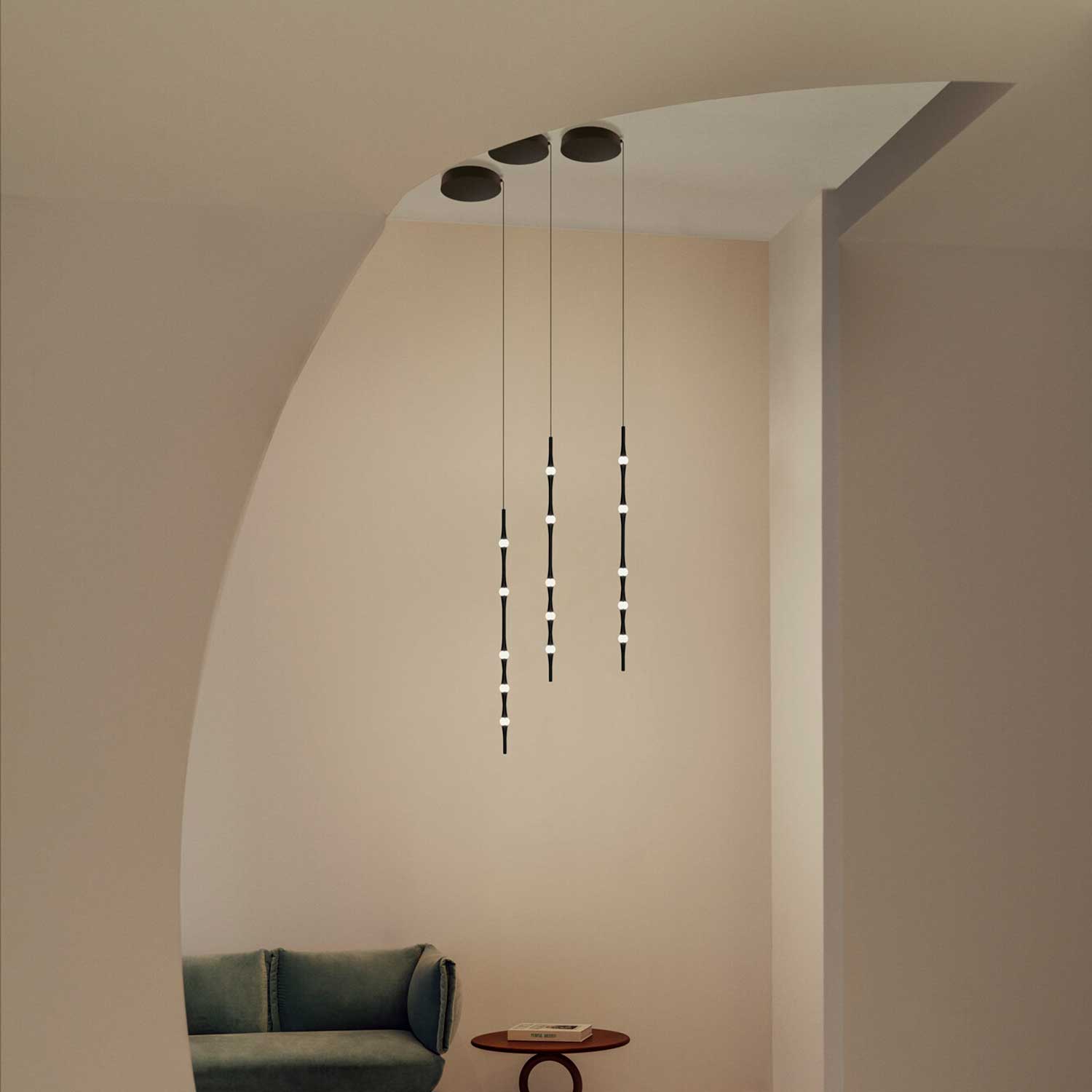 Dew - Suspension LED moderne architecturale pour salon