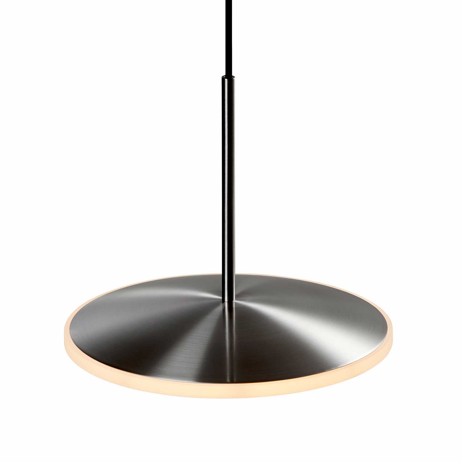 Chrona Dish h - Suspension led dorée ou acier pour salon