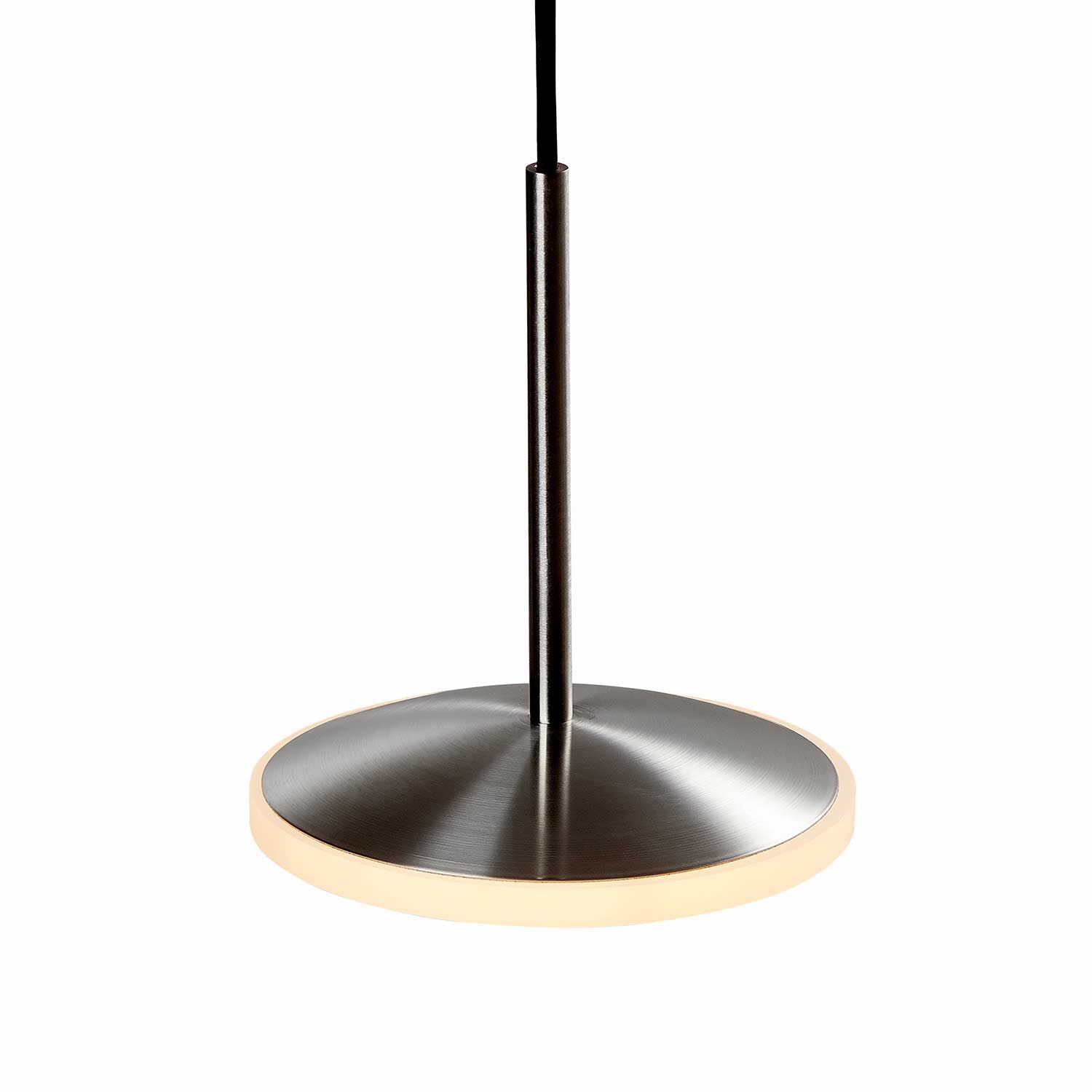 Chrona Dish h - Suspension led dorée ou acier pour salon