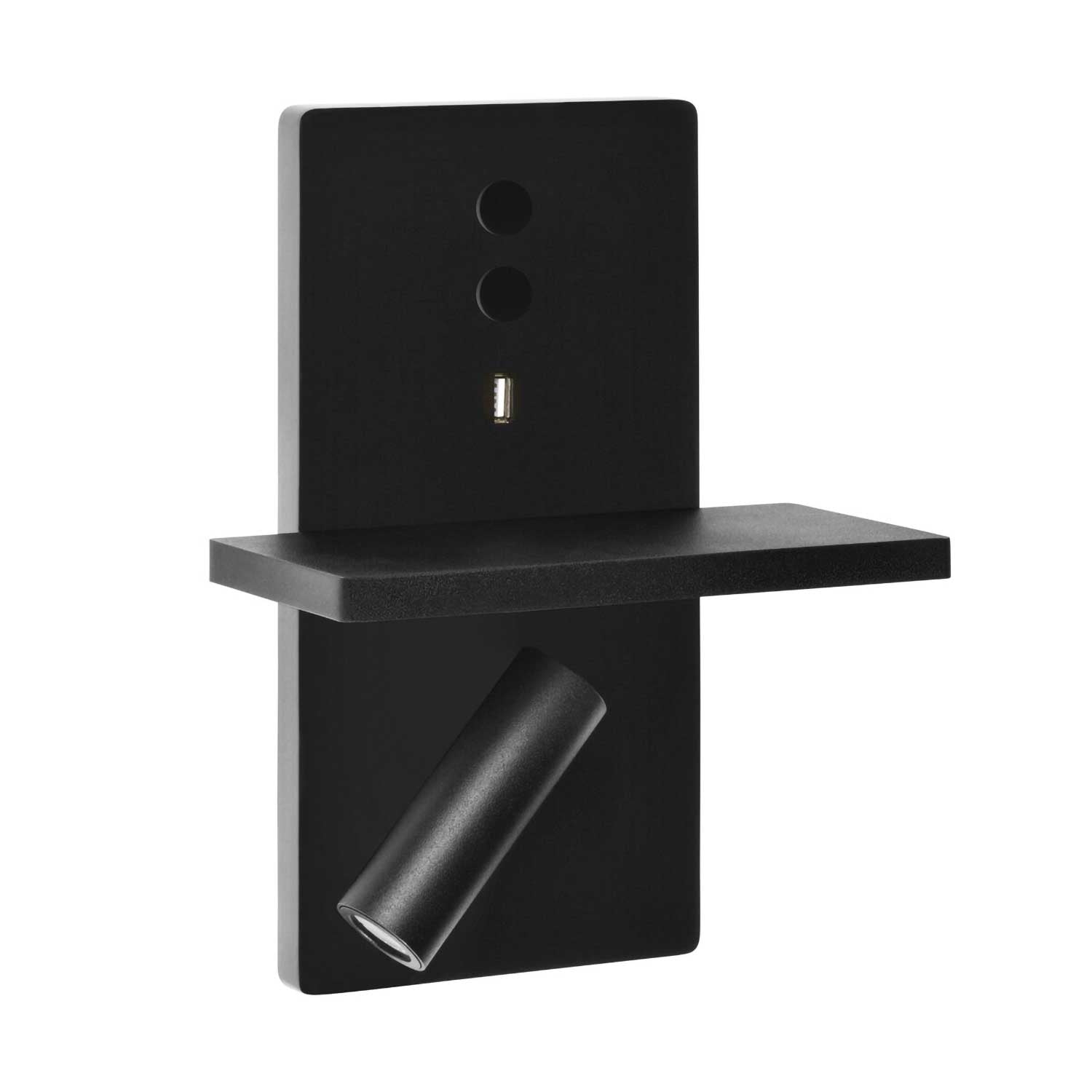 E-lamp - Applique murale LED liseuse avec chargeur USB-C et induction