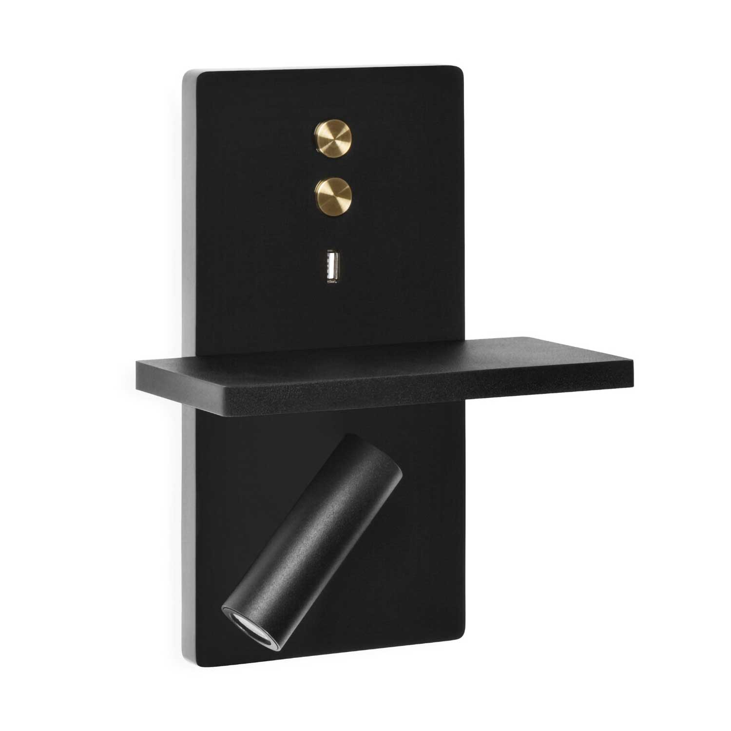 E-lamp - Applique murale LED liseuse avec chargeur USB-C et induction