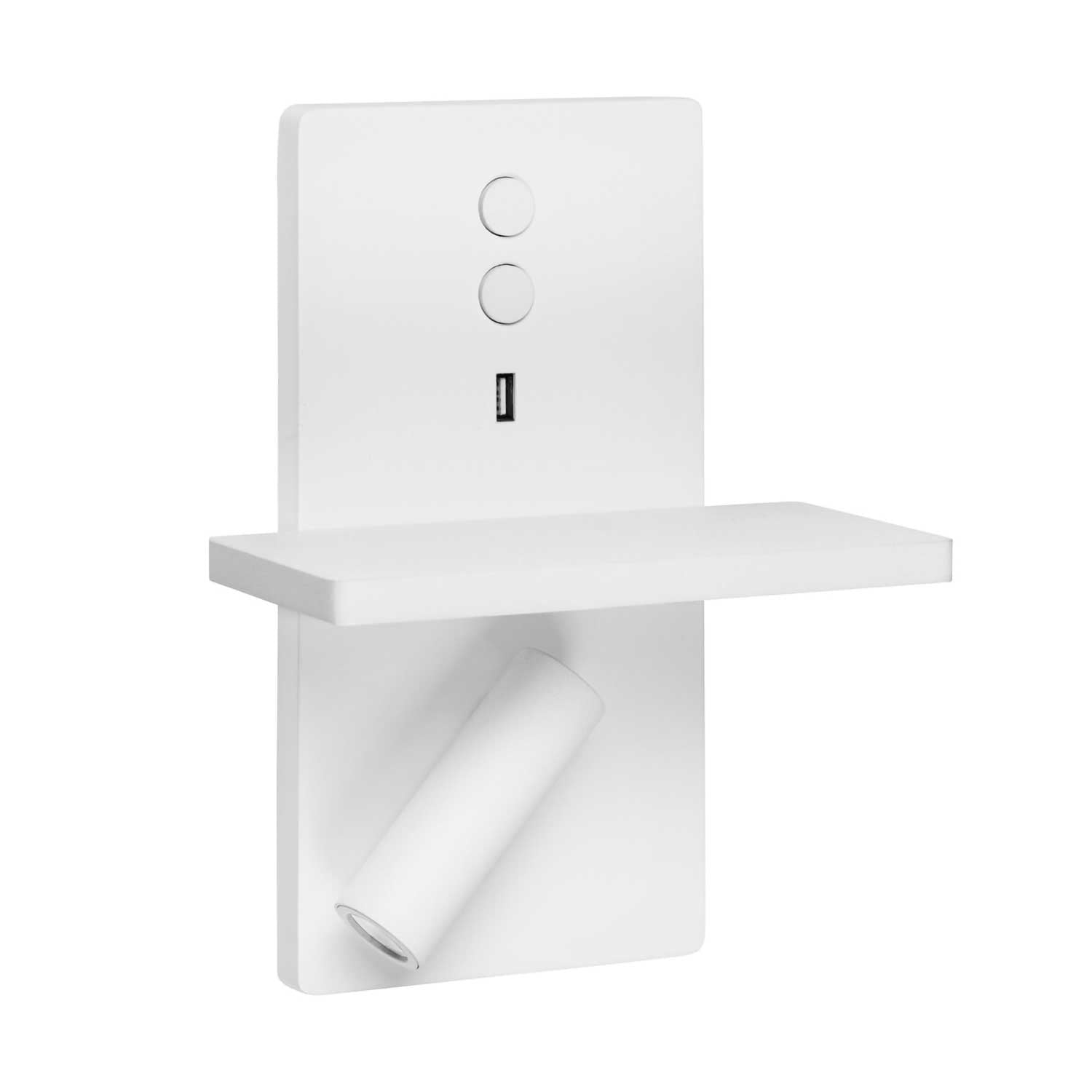 E-lamp - Applique murale LED liseuse avec chargeur USB-C et induction