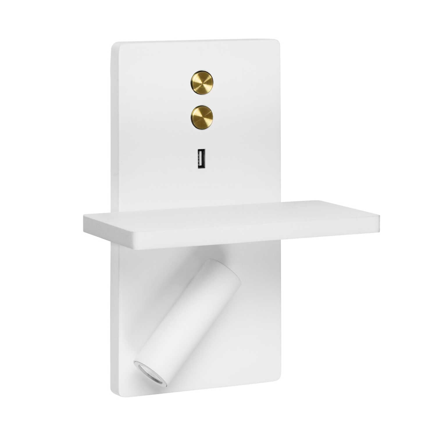 E-lamp - Applique murale LED liseuse avec chargeur USB-C et induction