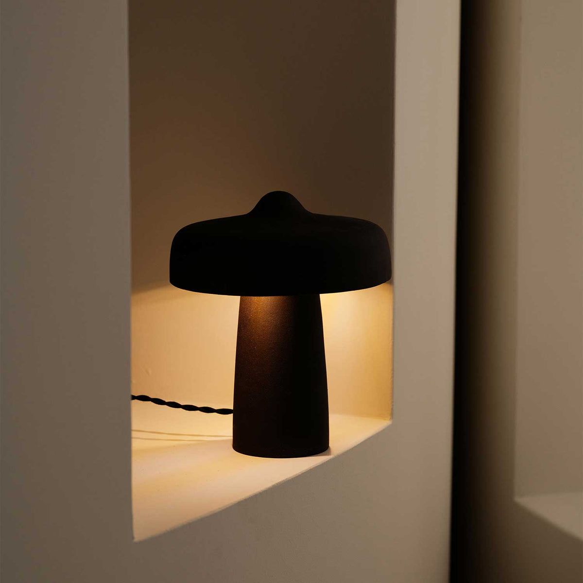 Fou - Lampe à poser en grès