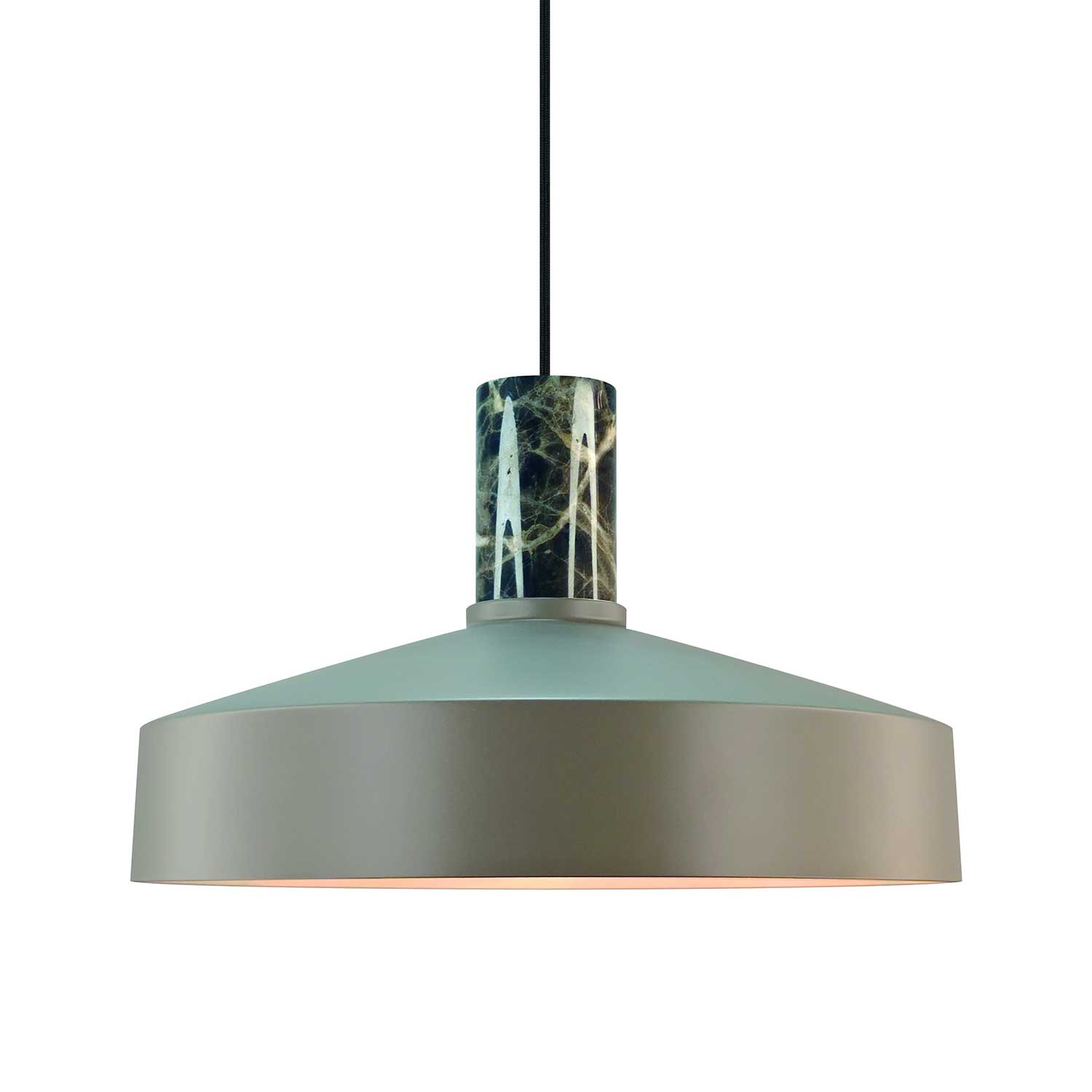 Elvas - Suspension design en acier et marbre pour salle à manger