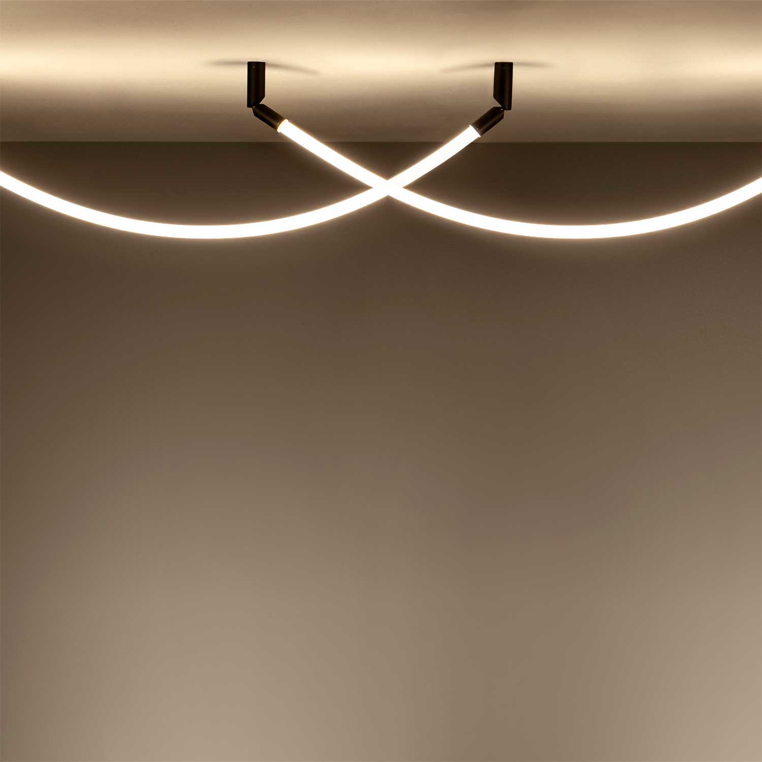 Arco - Suspension tube led design pour salon contemporain