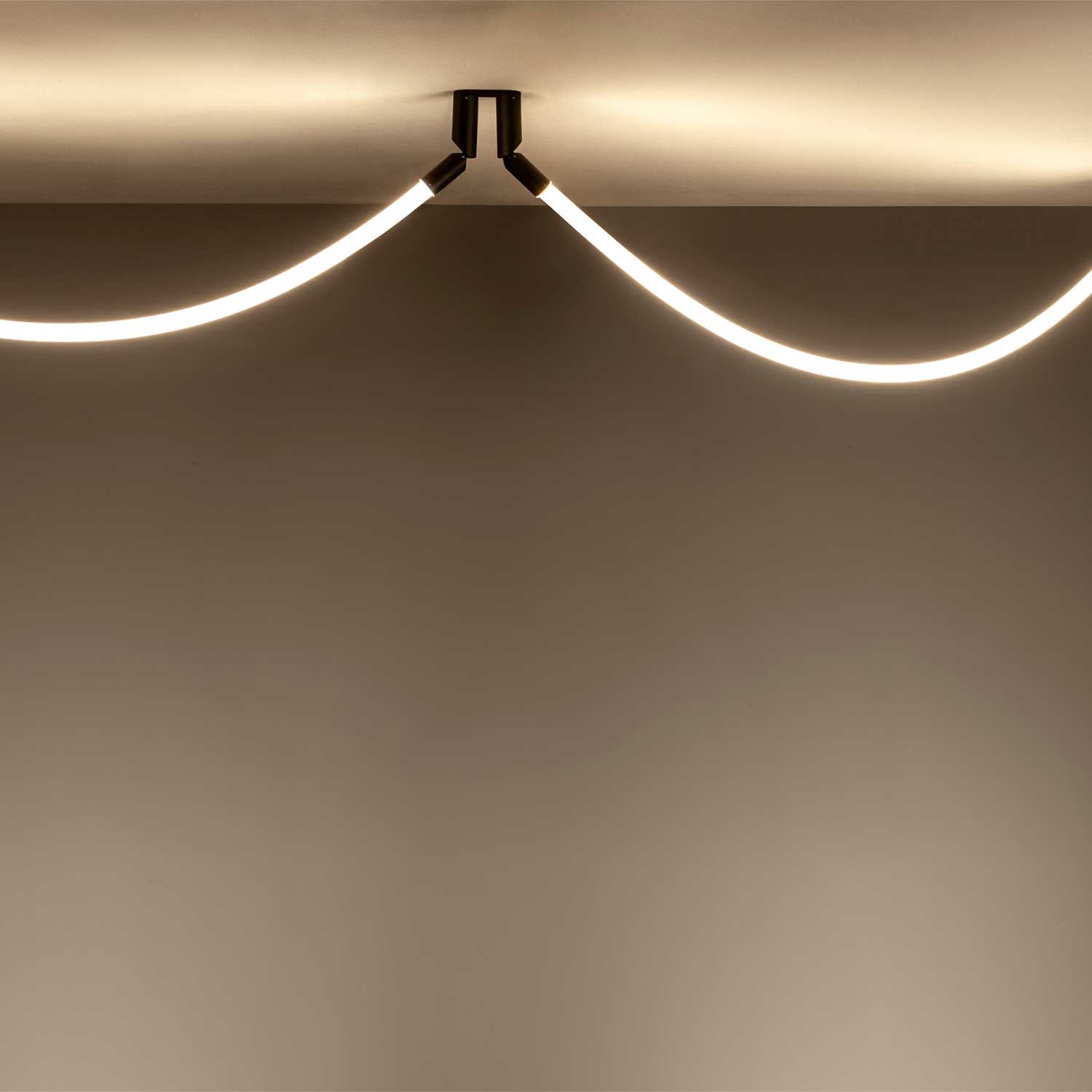 Arco - Suspension tube led design pour salon contemporain