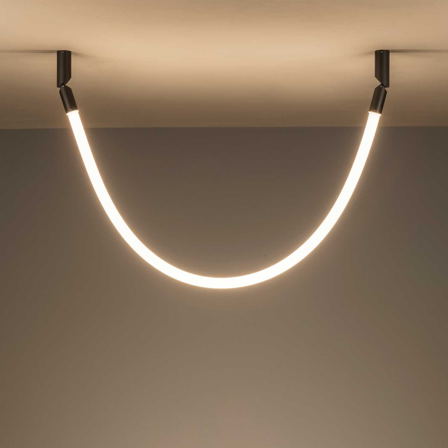 Arco - Suspension tube led design pour salon contemporain